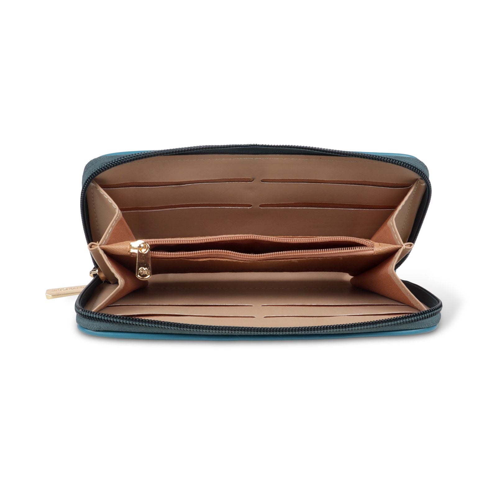 Magnolia Stylish Faux Leather Blue Wallet for Women – Everyday & Formal Use