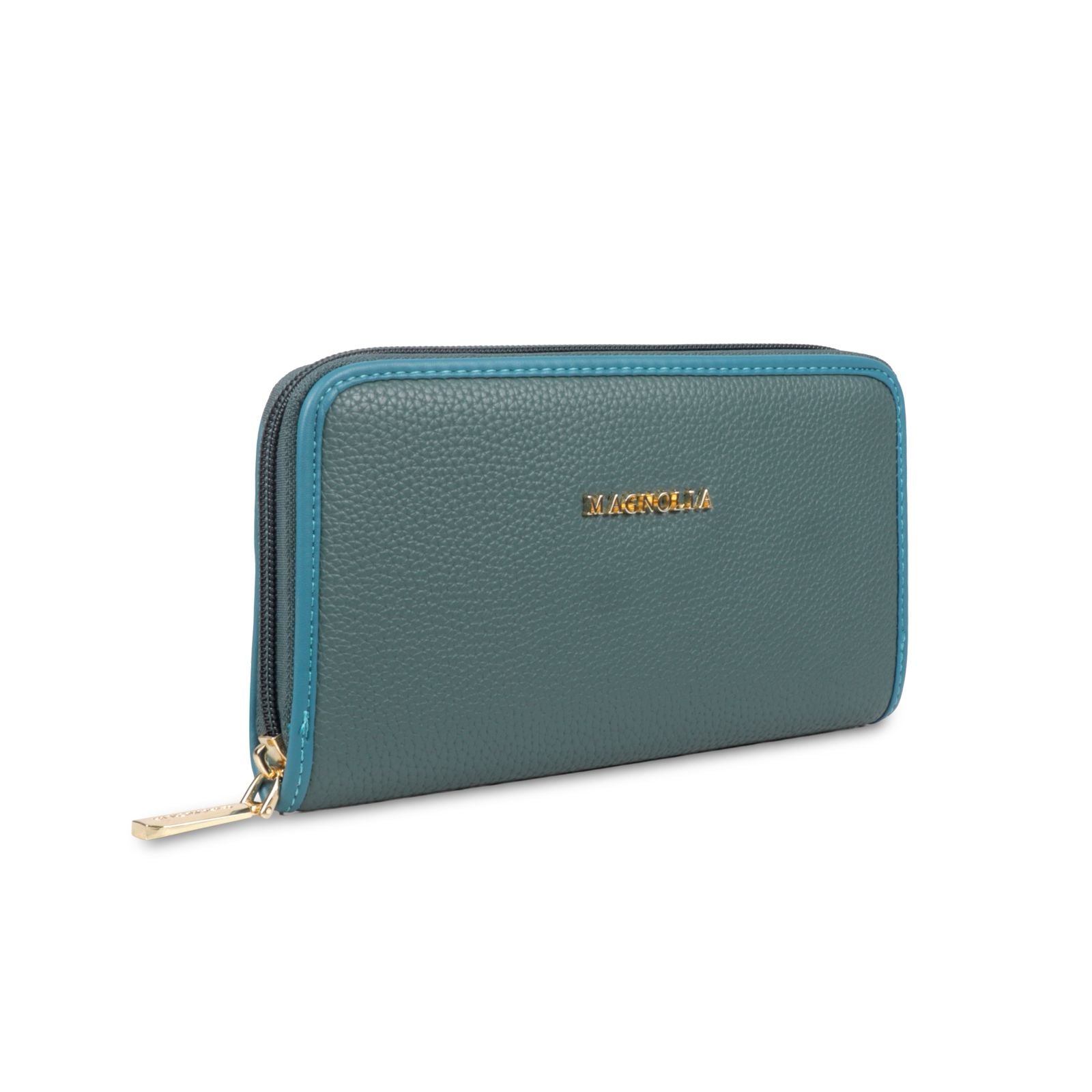 Magnolia Stylish Faux Leather Blue Wallet for Women – Everyday & Formal Use