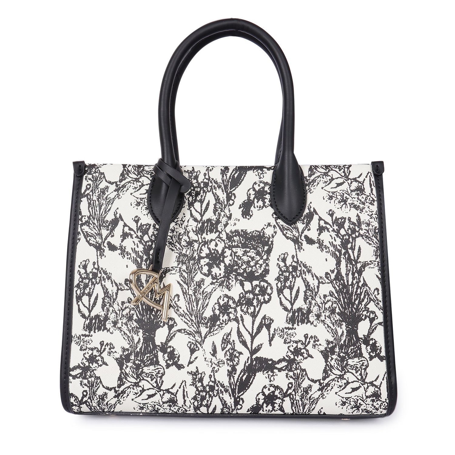 Magnolia Bloom Handbag Black