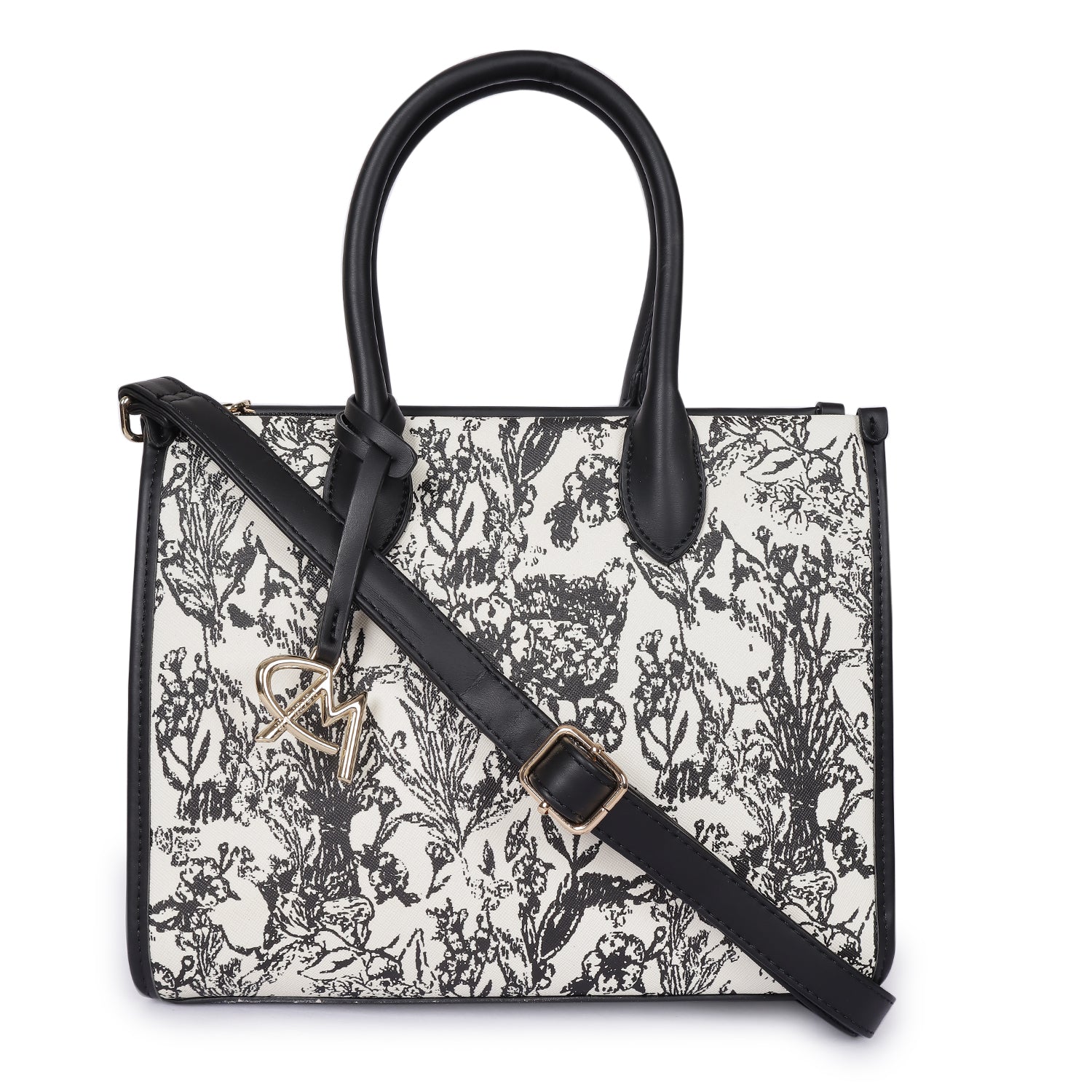 Magnolia Bloom Handbag Black