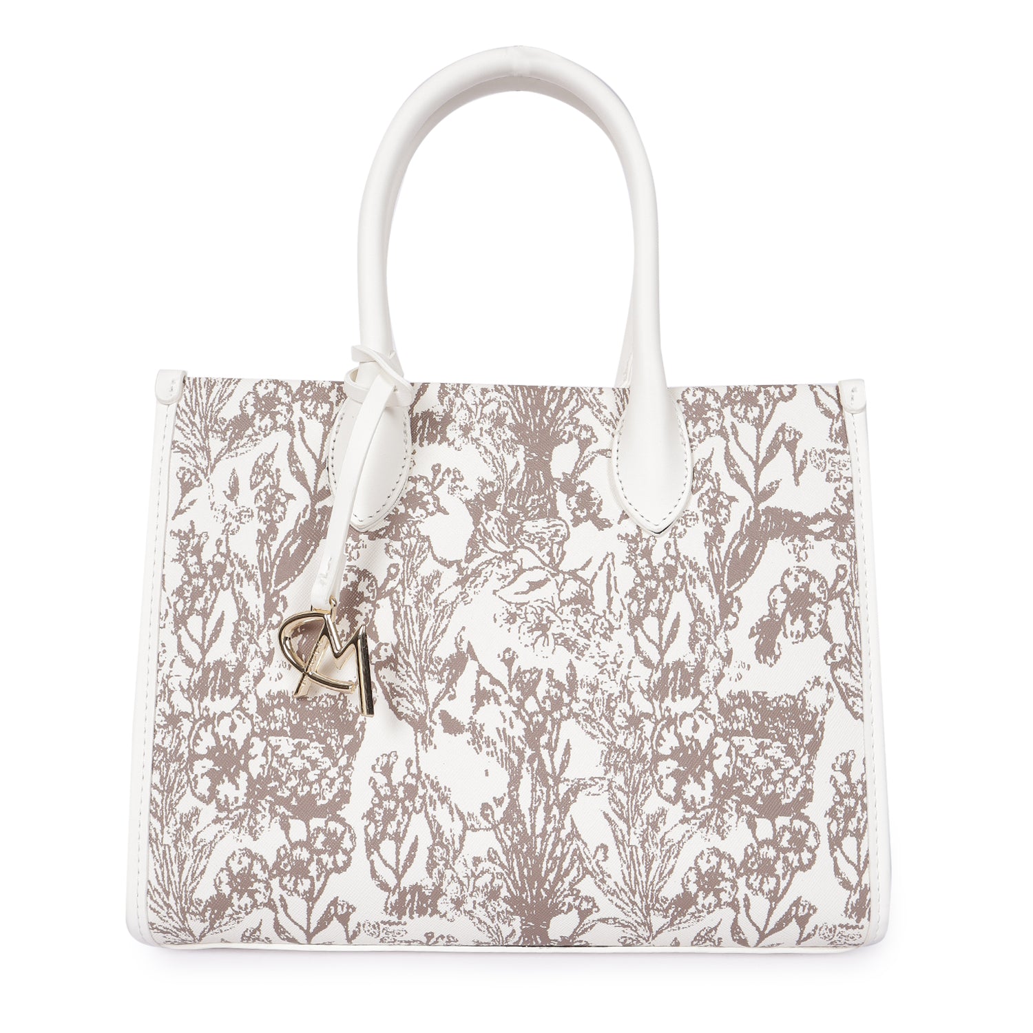 Magnolia Bloom Handbag White