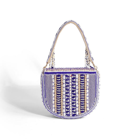 Magnolia Purple Velvet Gillter Women Clutch