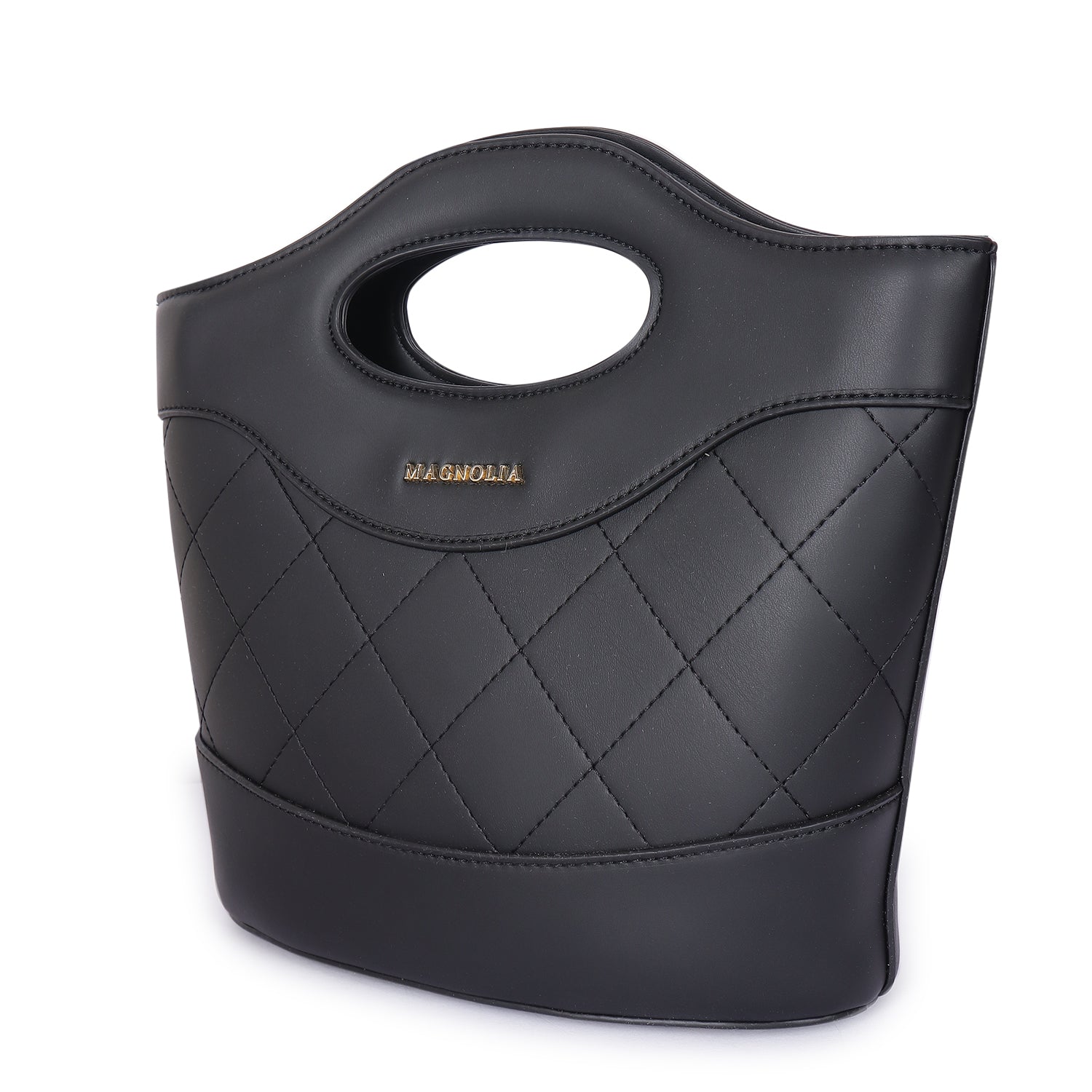 Magnolia Women Black Satchel