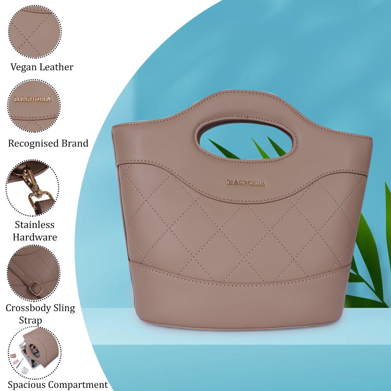 Magnolia Women Brown Satchel