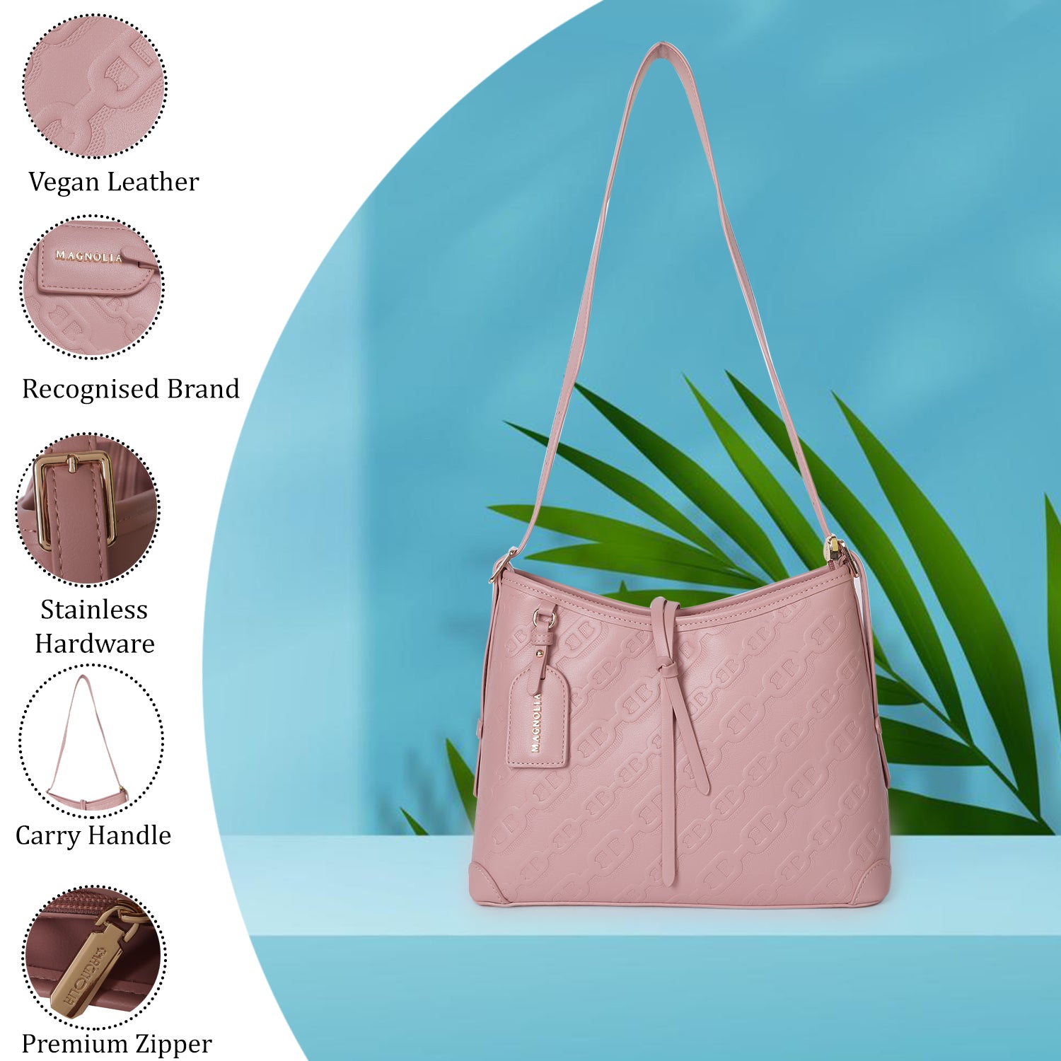 Magnolia Women Pink Tote Bag