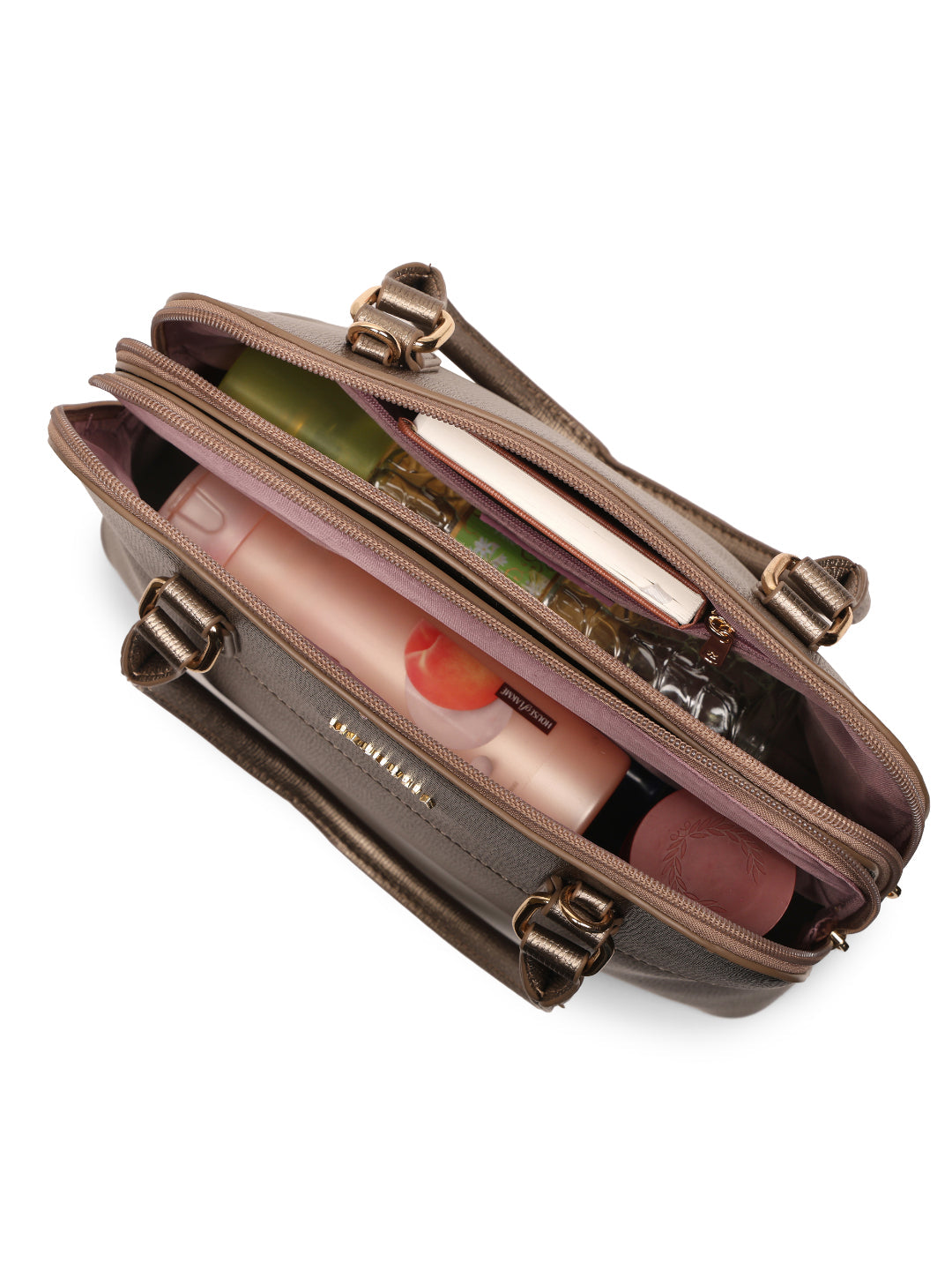 Magnolia Bronze PU Leather Solid One Size Women Shoulder Bag