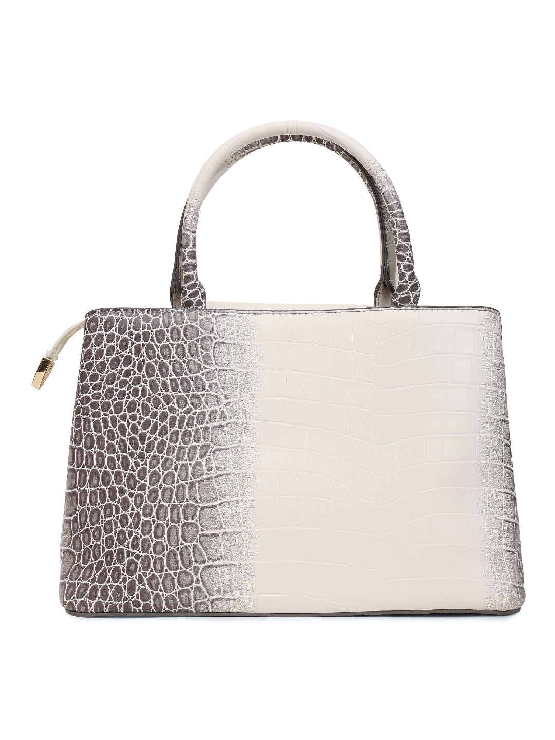 Magnolia Grey PU Leather Animal Effect One Size Women Satchel