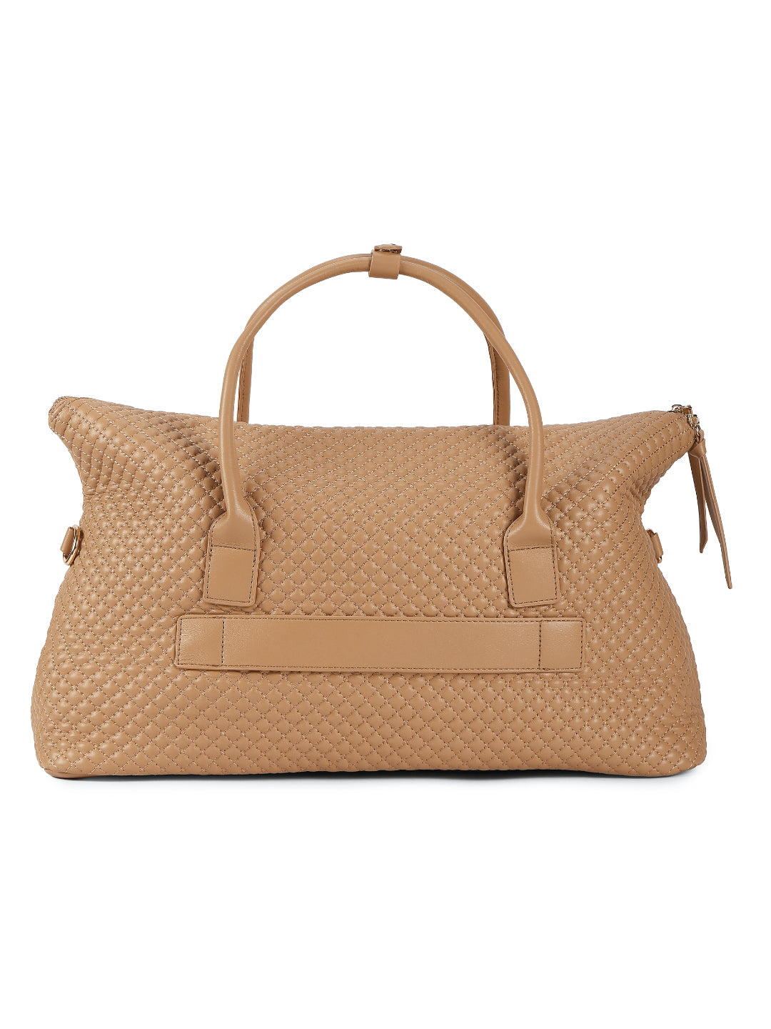 Magnolia Khaki PU Leather Quilted One Size Unisex Duffle Bag