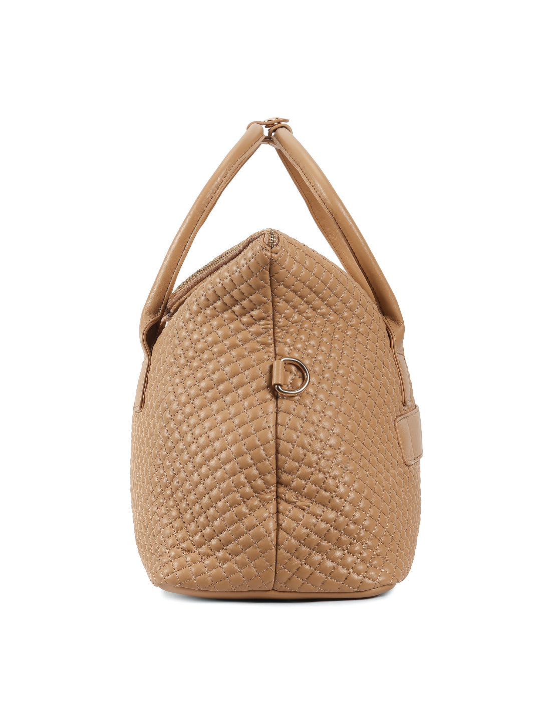 Magnolia Khaki PU Leather Quilted One Size Unisex Duffle Bag