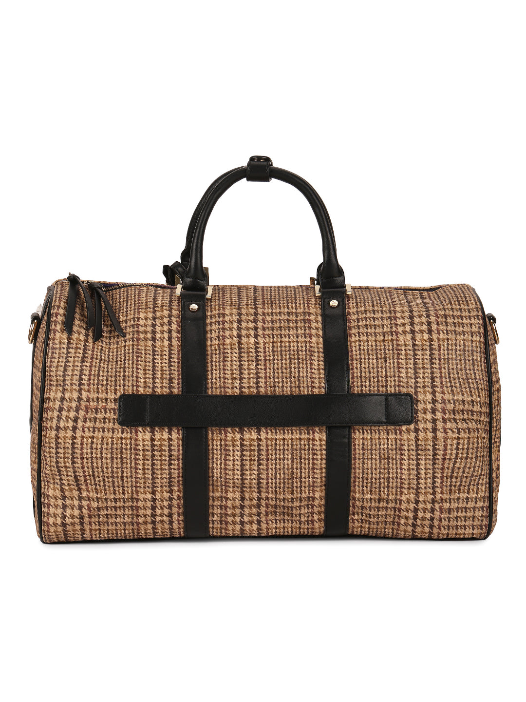 Magnolia Black PU Leather Textured One Size Unisex Duffle Bag