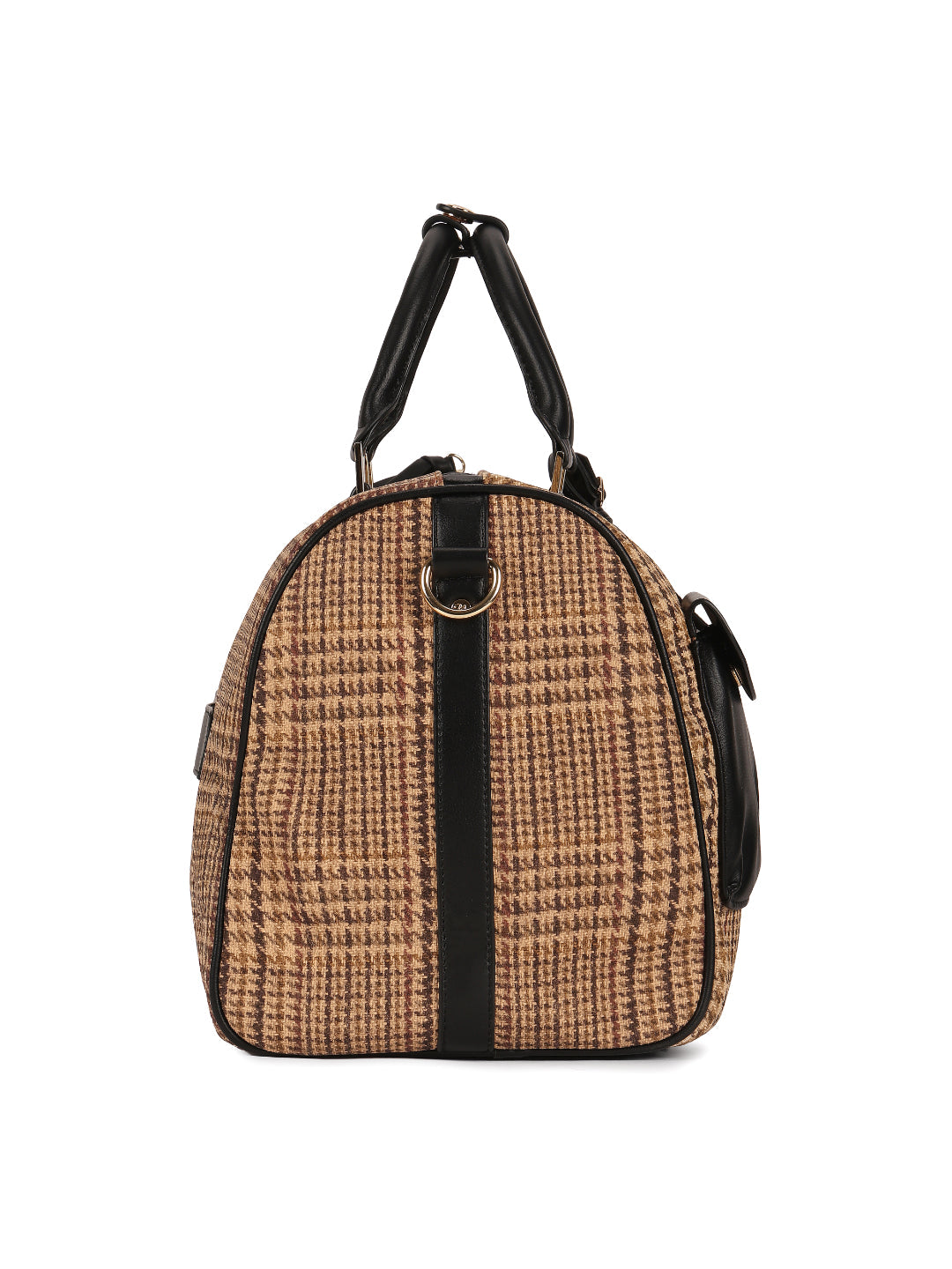 Magnolia Black PU Leather Textured One Size Unisex Duffle Bag