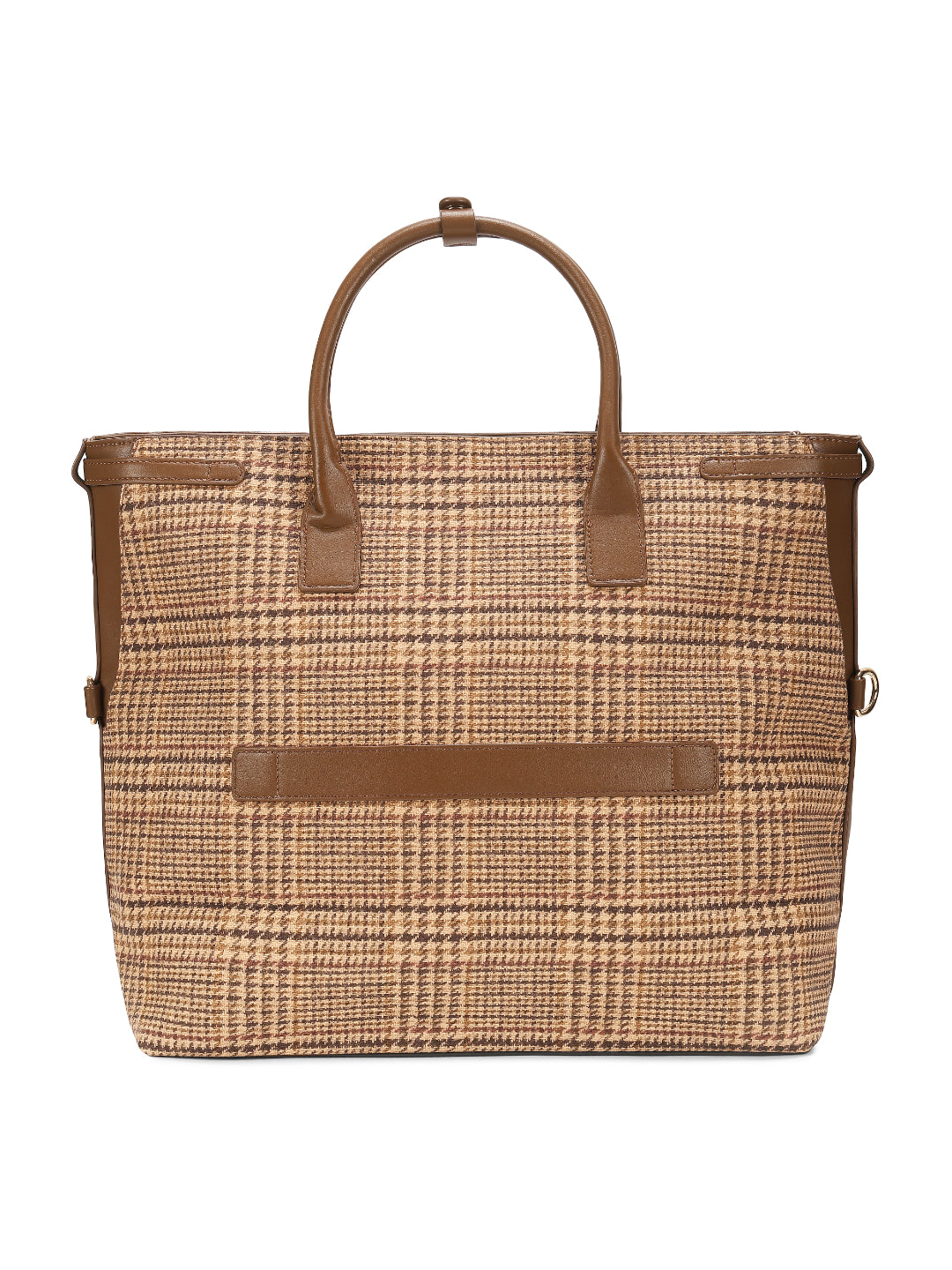 Magnolia Brown PU Leather Textured One Size Unisex Tote