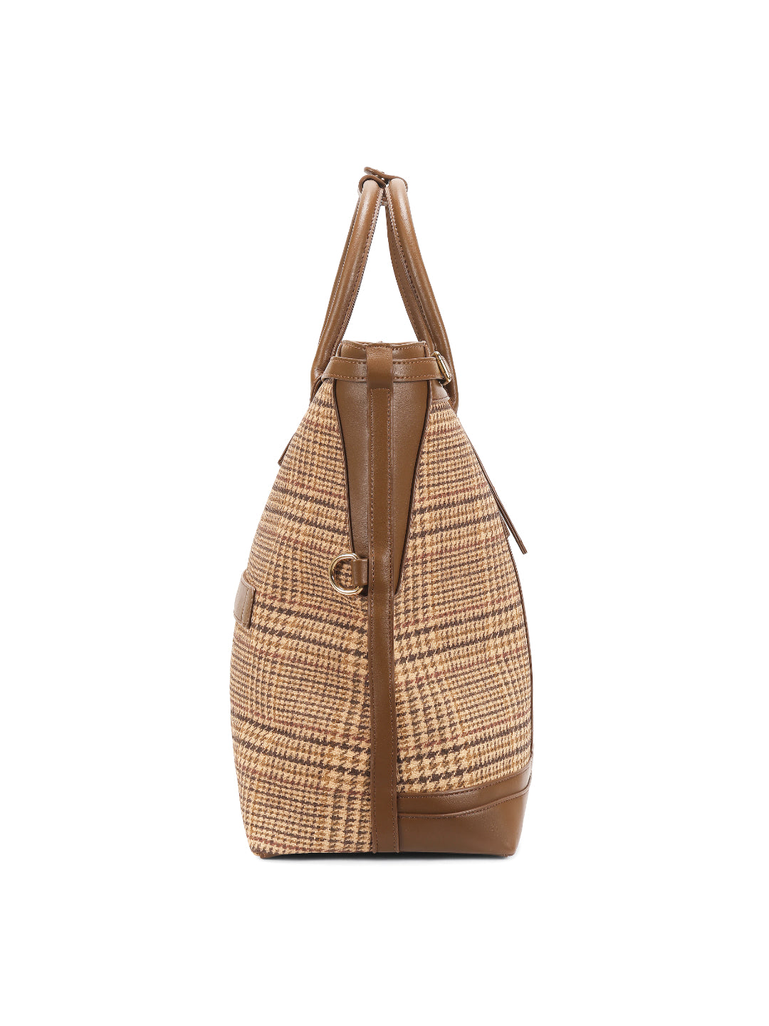 Magnolia Brown PU Leather Textured One Size Unisex Tote