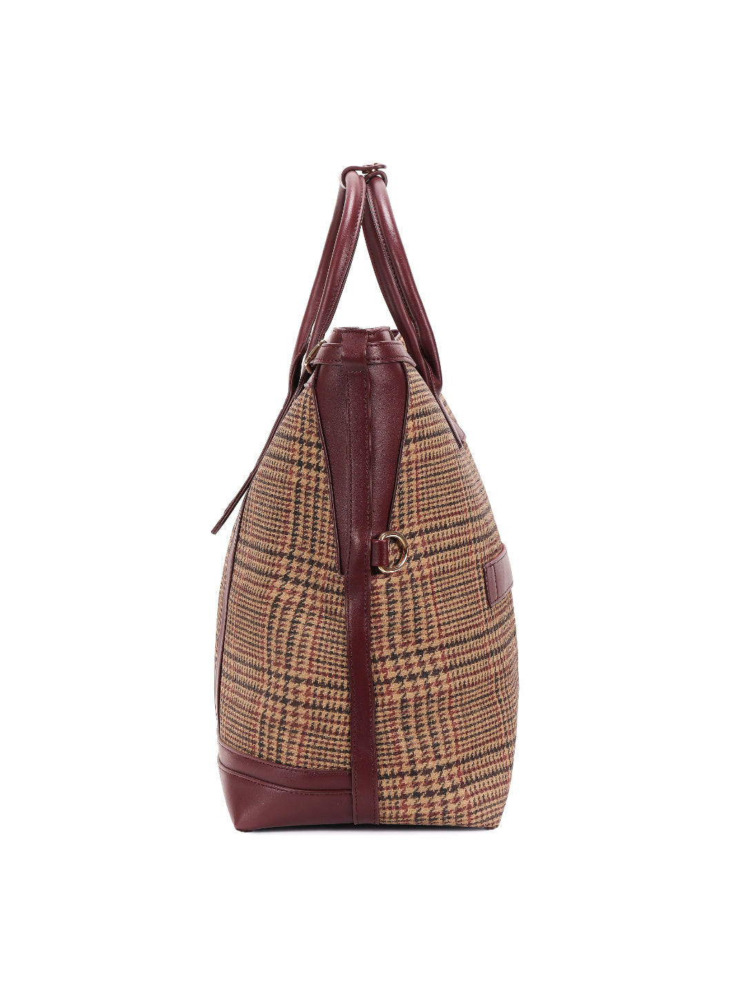 Magnolia Wine red PU Leather Textured One Size Unisex Tote