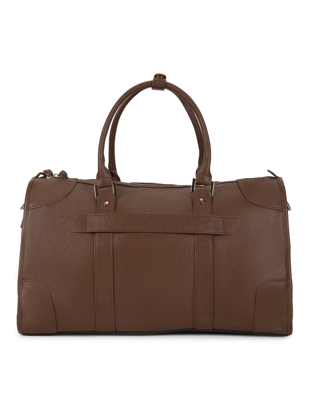 Magnolia Coffee PU Leather Solid One Size Unisex Duffle Bag