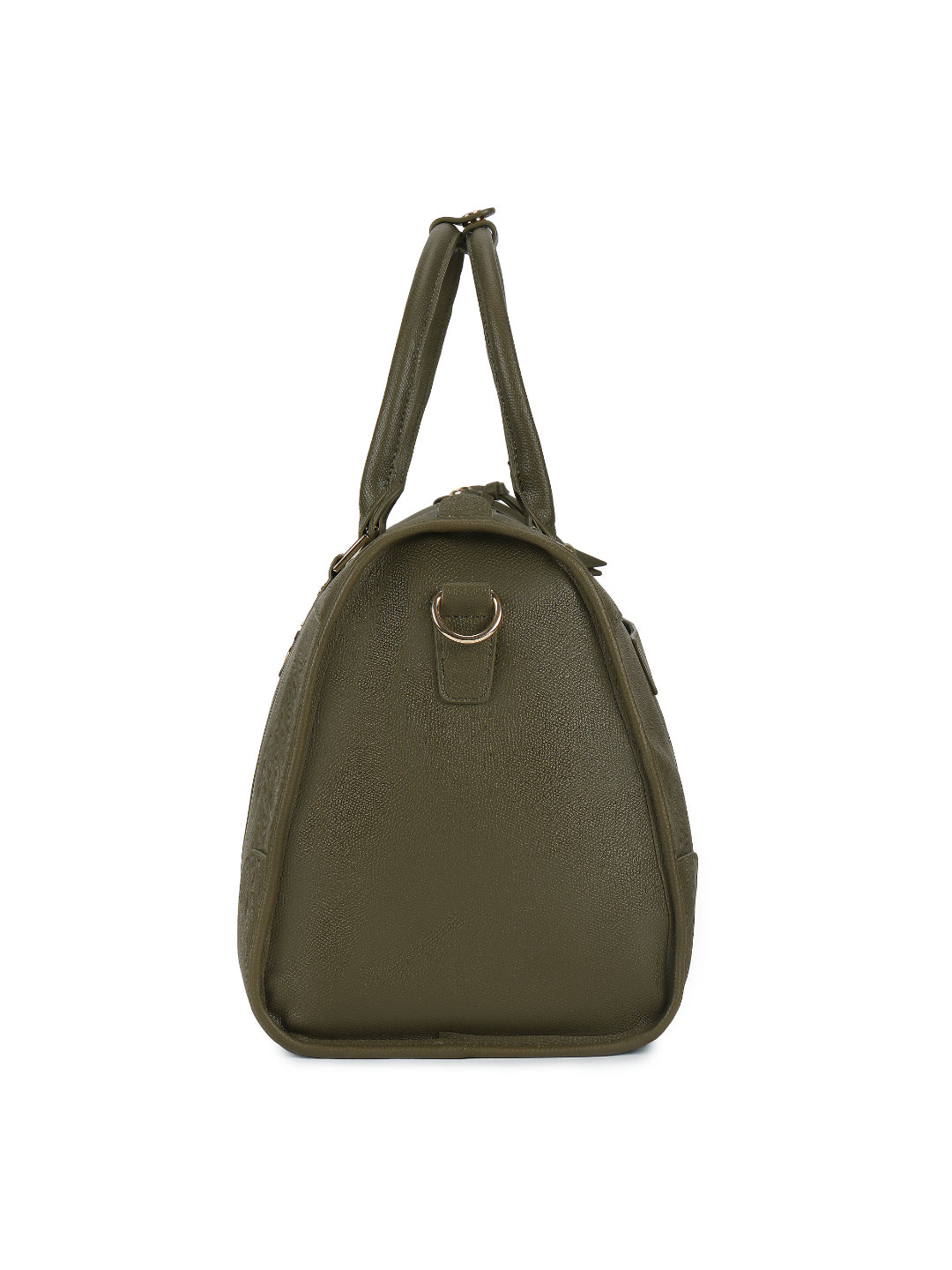Magnolia Green PU Leather Solid One Size Unisex Duffle Bag