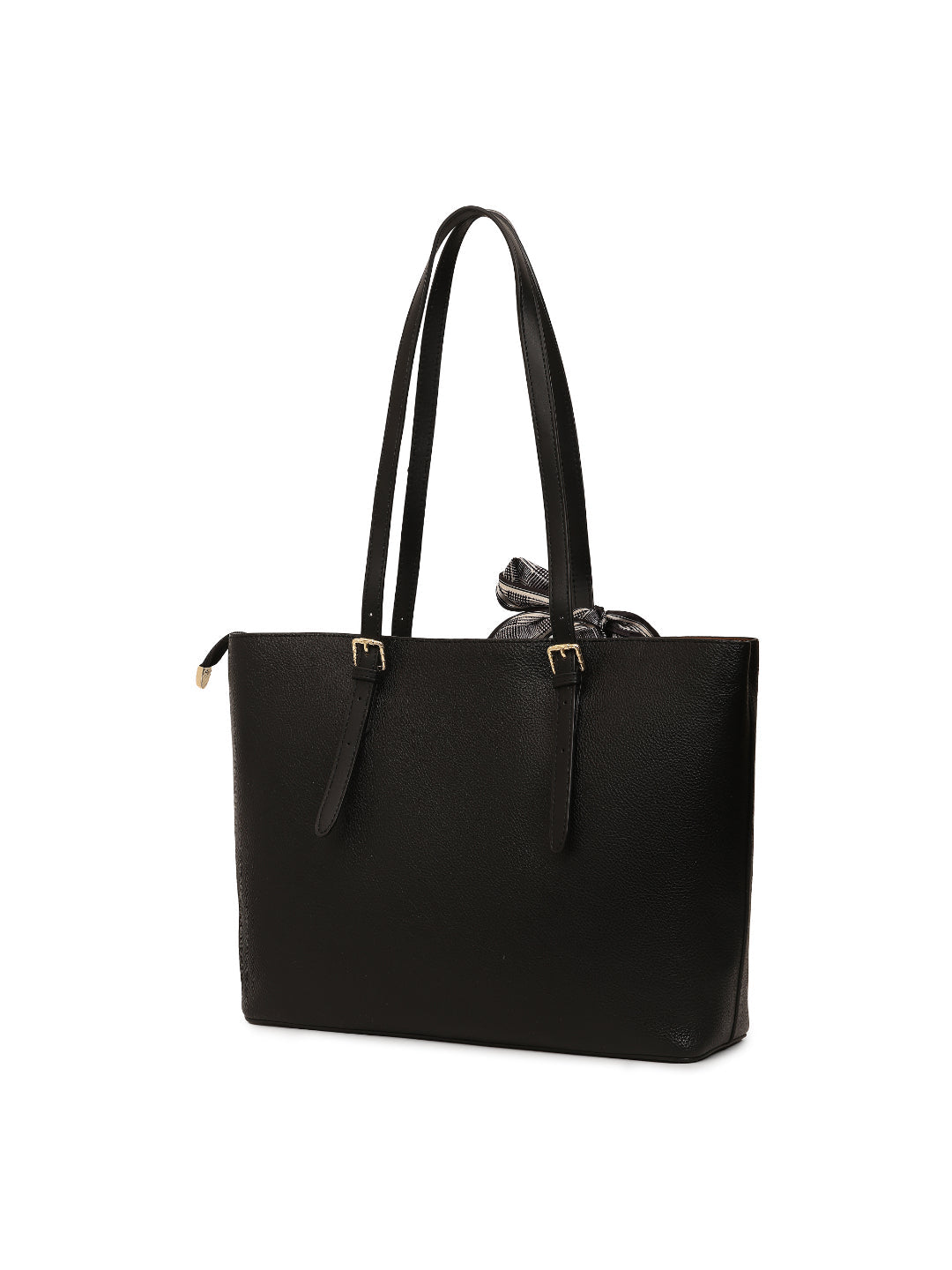 Magnolia Black PU Leather Solid One Size Women Tote