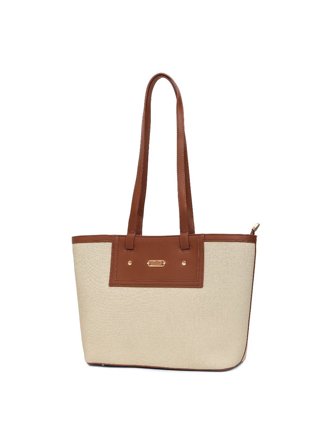 Magnolia Beige PU Leather Textured One Size Women Tote