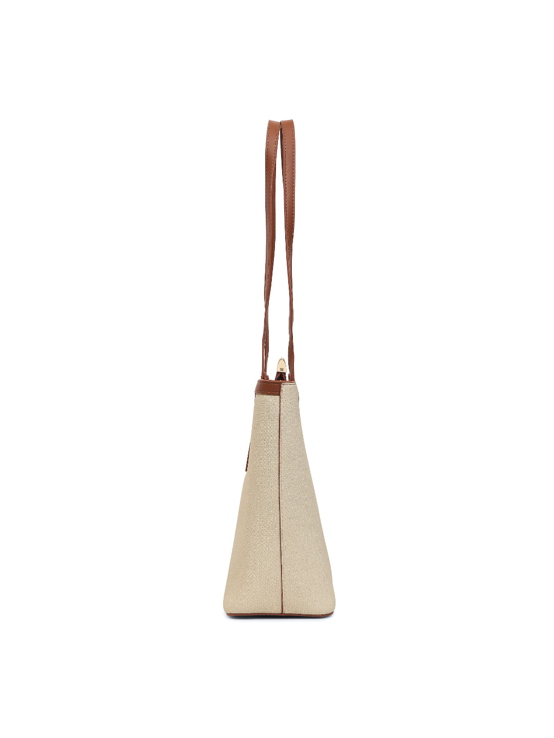 Magnolia Beige PU Leather Textured One Size Women Tote