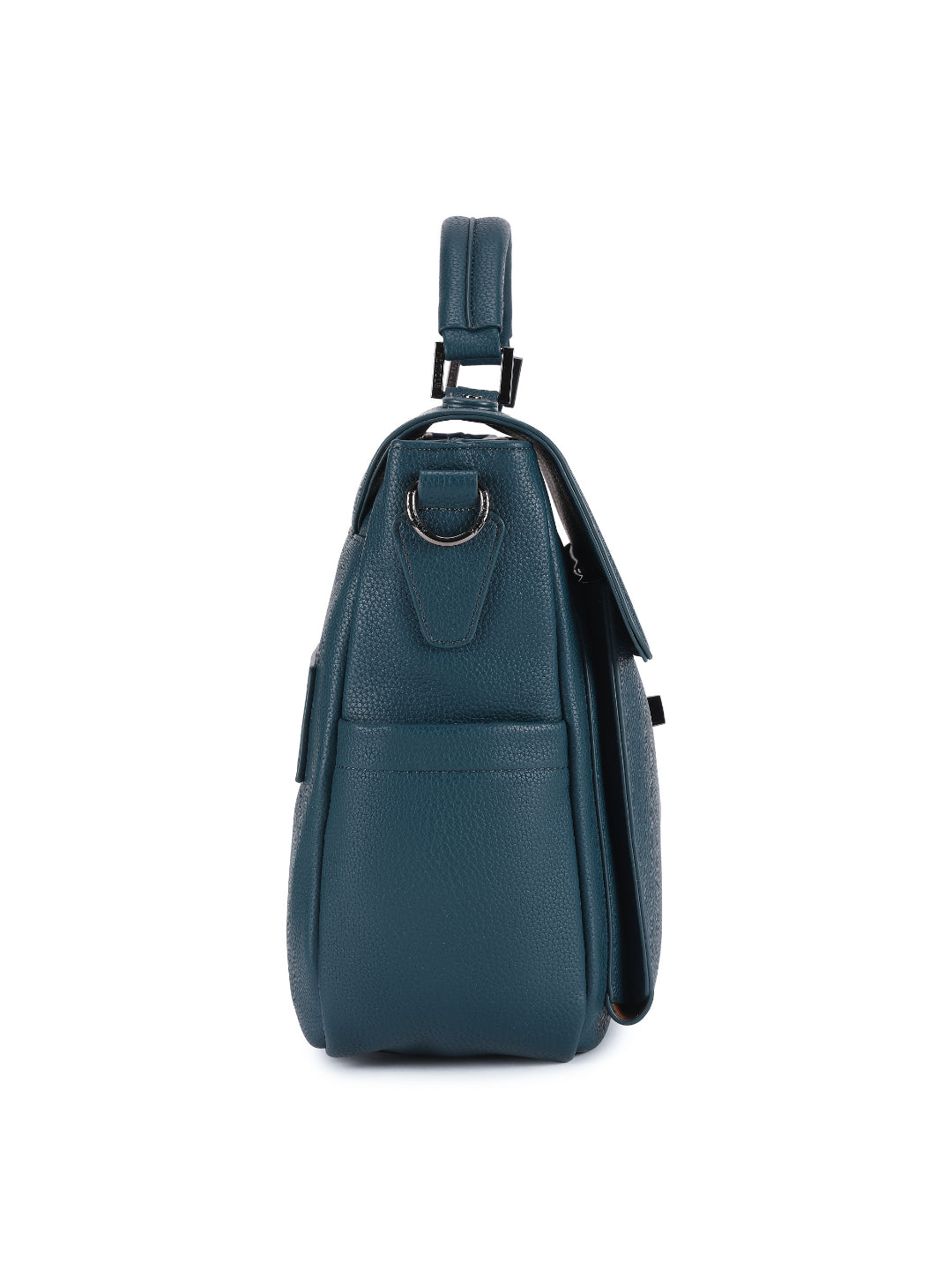 Magnolia Blue PU Leather Solid One Size Women Laptop Bag