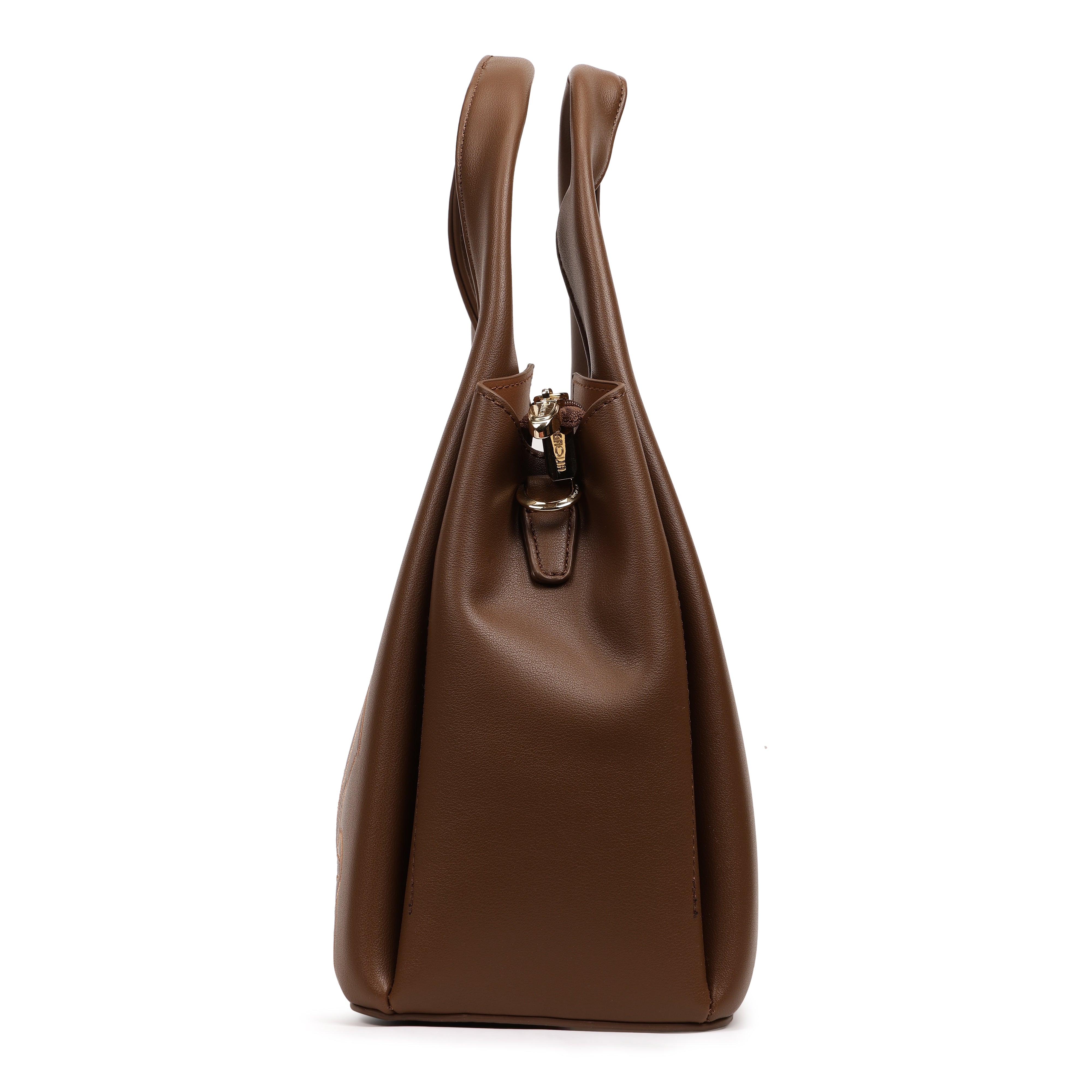 Magnolia PU Leather Women Embroidered Coffee Shoulder Bag