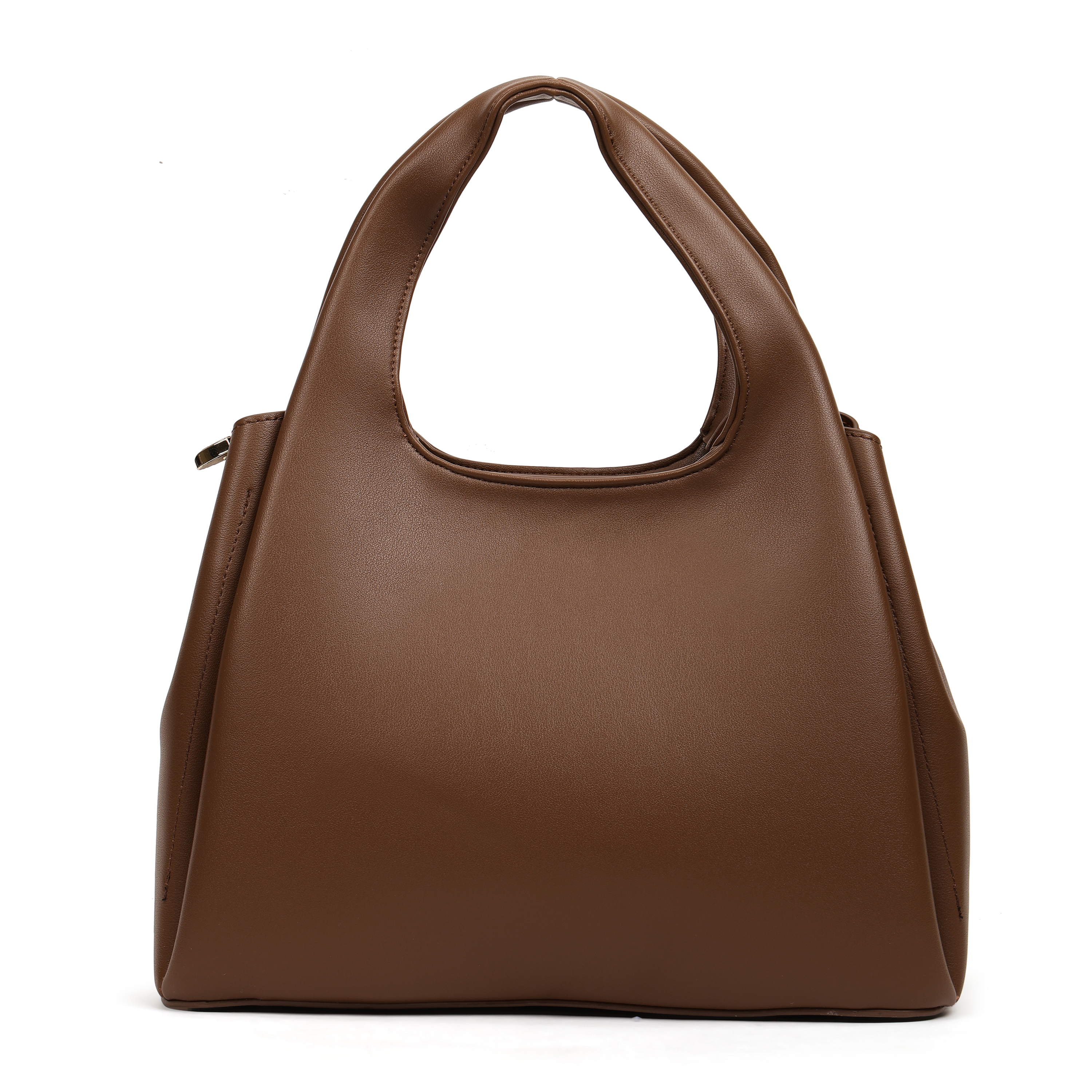 Magnolia PU Leather Women Embroidered Coffee Shoulder Bag