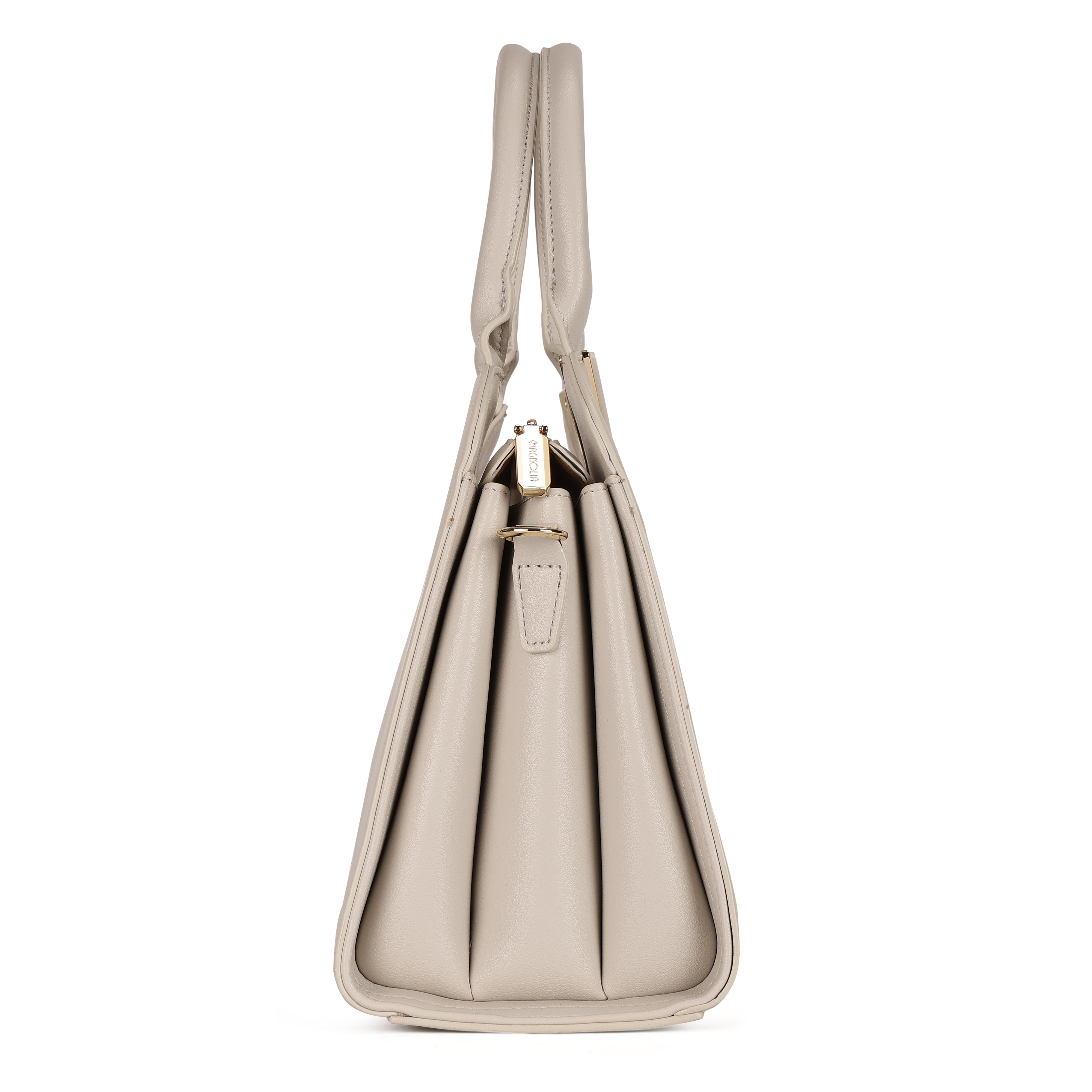 Magnolia PU Leather Women Embroidered Grey Shoulder Bag