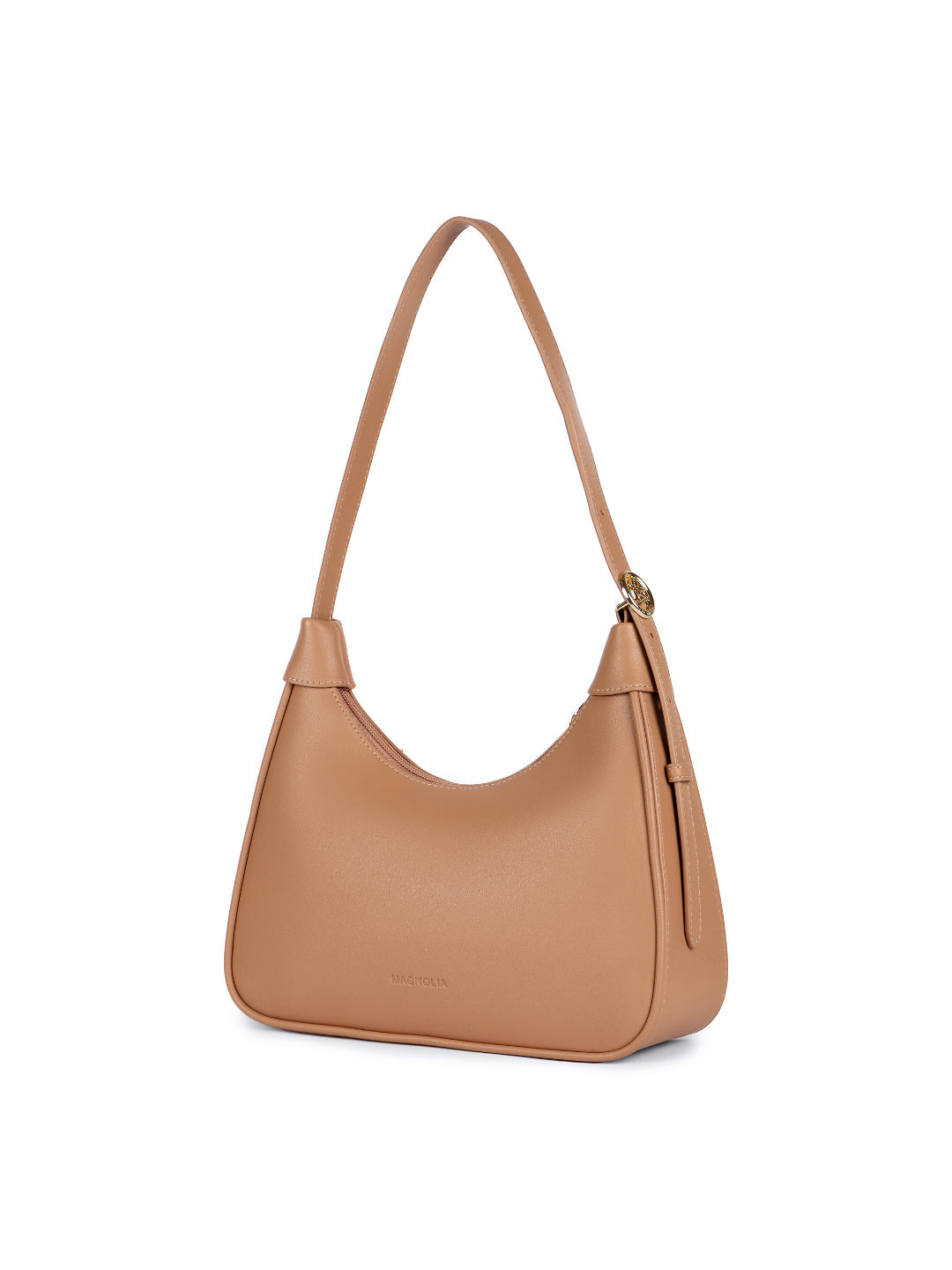 Magnolia Khaki PU Leather Printed One Size Women Shoulder Bag