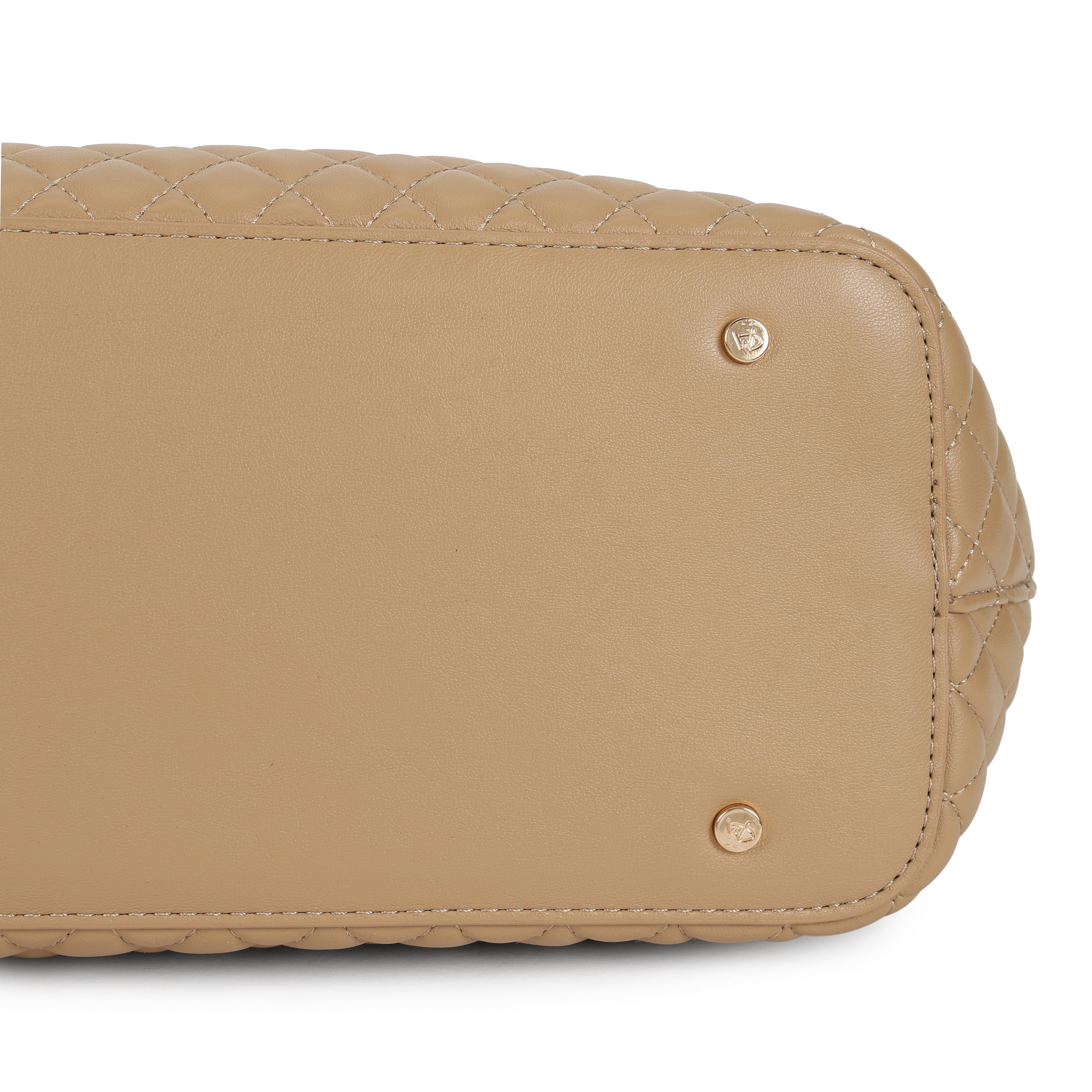 Magnolia PU Leather Women Khaki Tote Bag