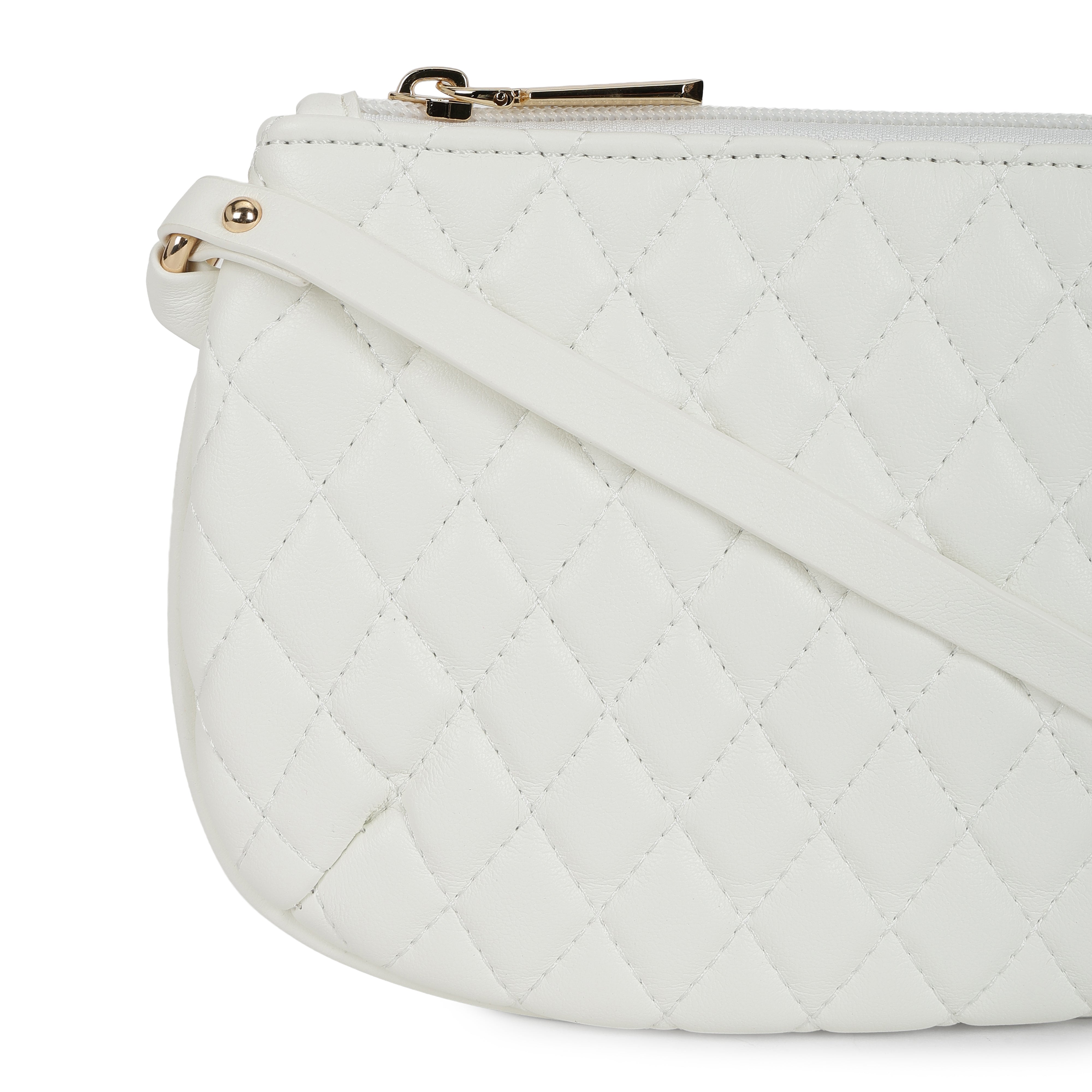 Magnolia PU Leather Women White Tote Bag