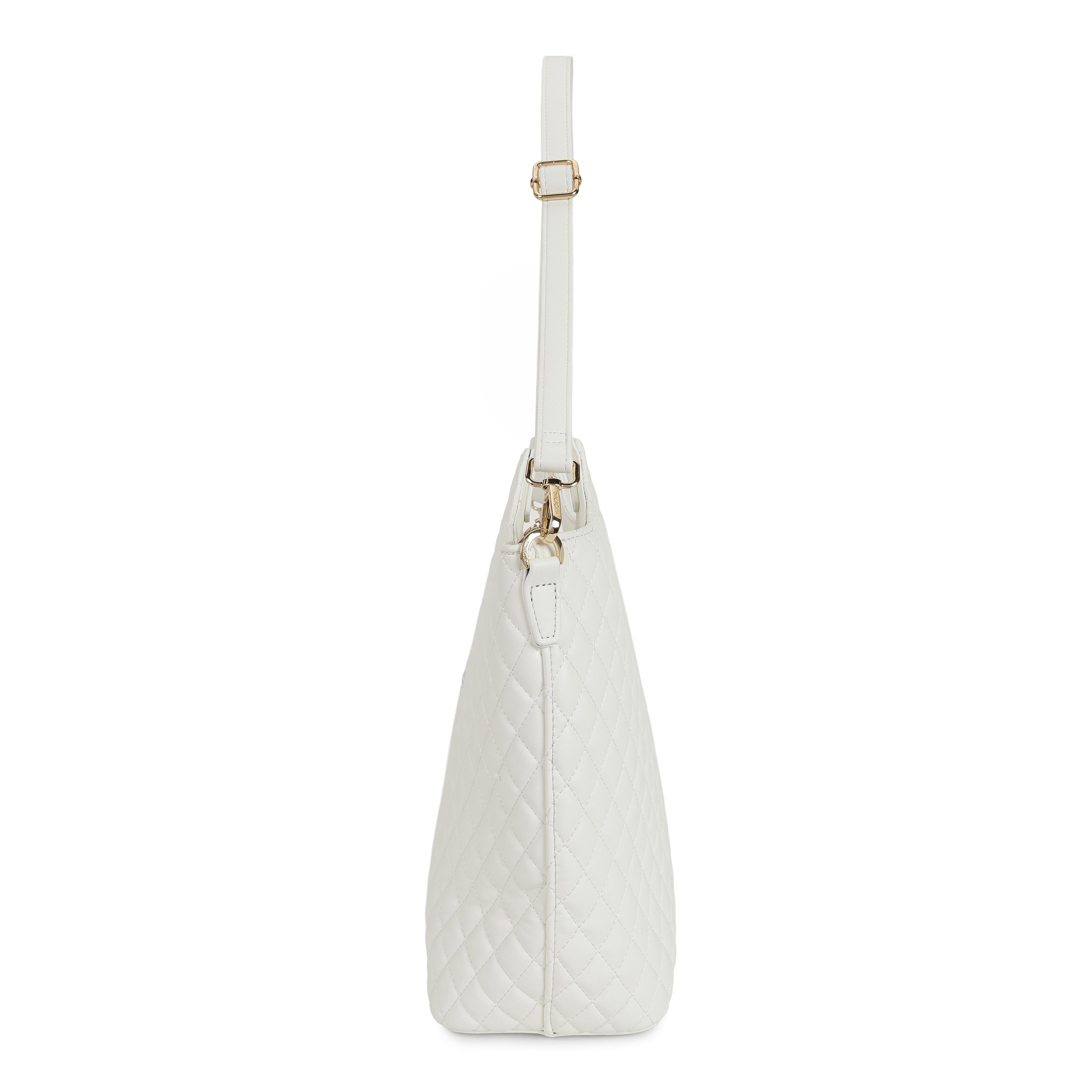 Magnolia PU Leather Women White Tote Bag