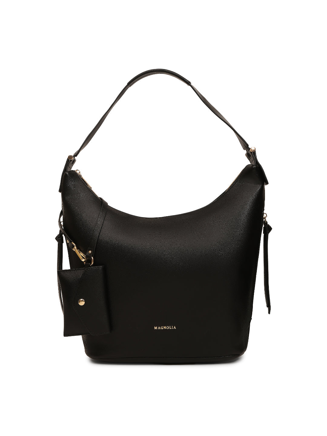 Magnolia Black PU Leather Solid One Size Women Tote