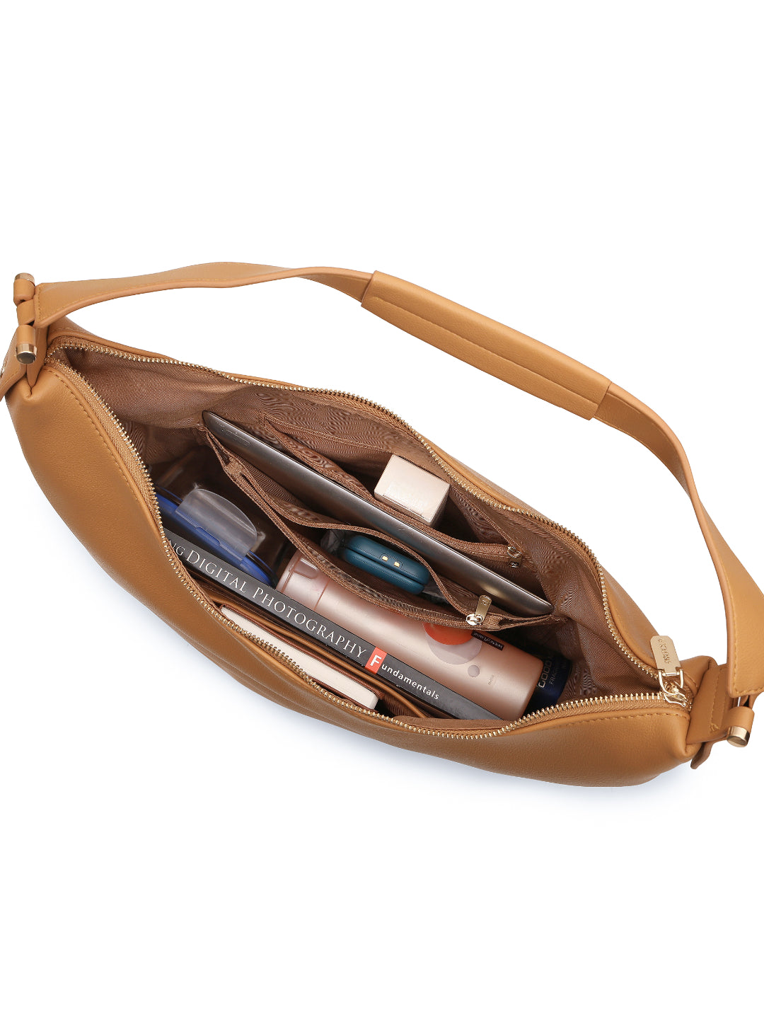 Magnolia Yellow PU Leather Solid One Size Women Tote