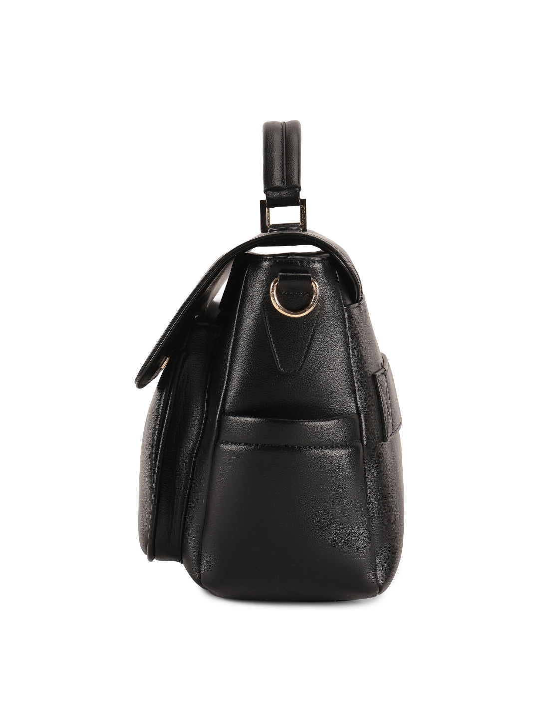 Magnolia Black PU Leather Solid One Size Women Laptop Bag