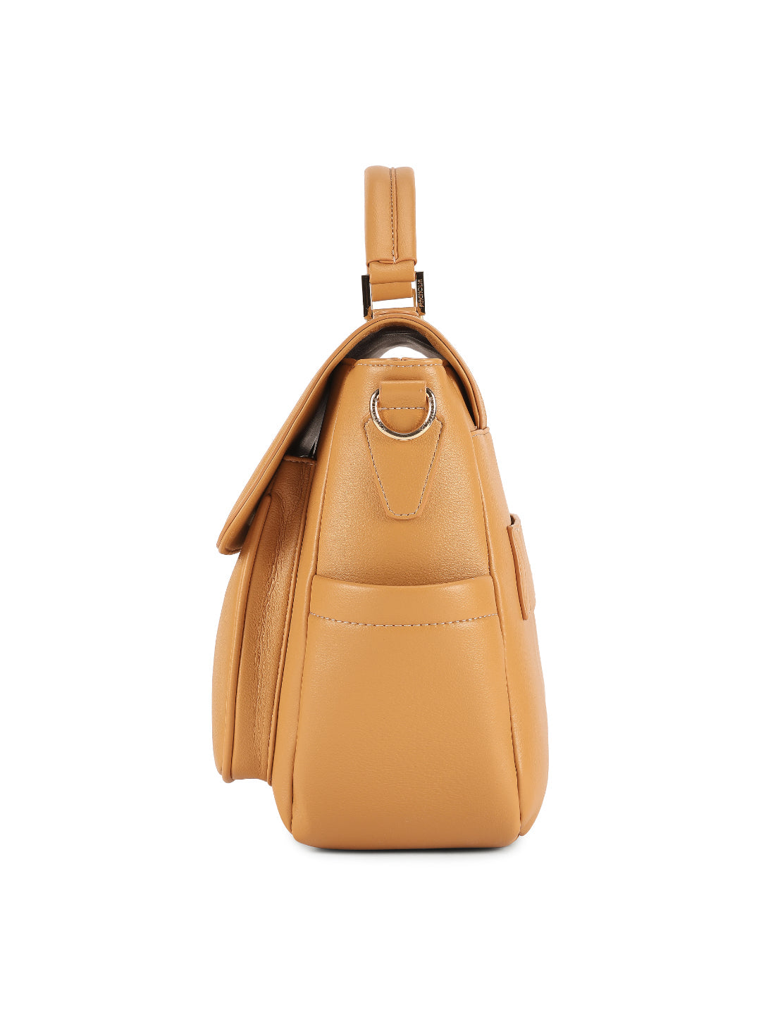 Magnolia YellowPU Leather Solid One Size Women Laptop Bag