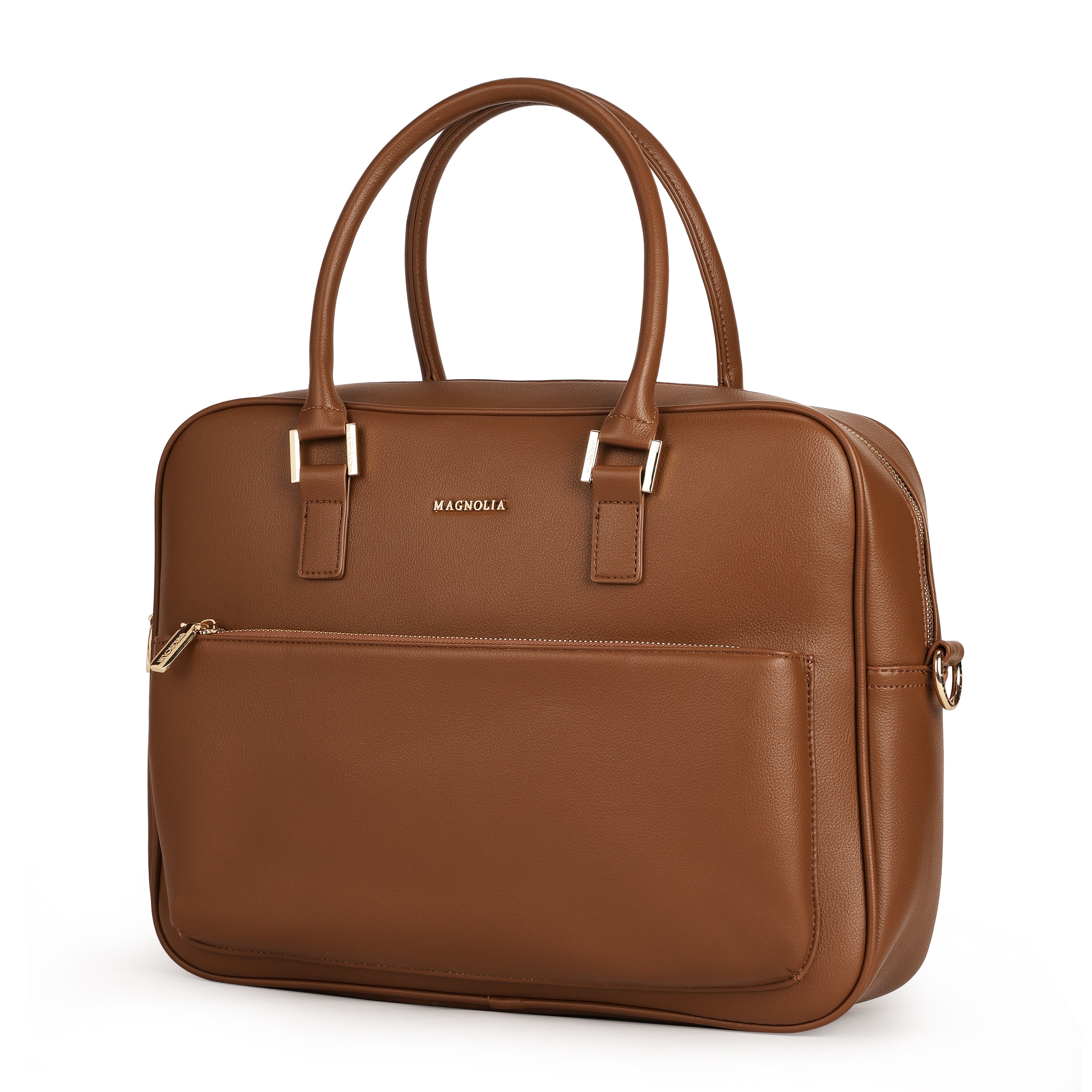 Magnolia PU Leather Brown Laptopbag