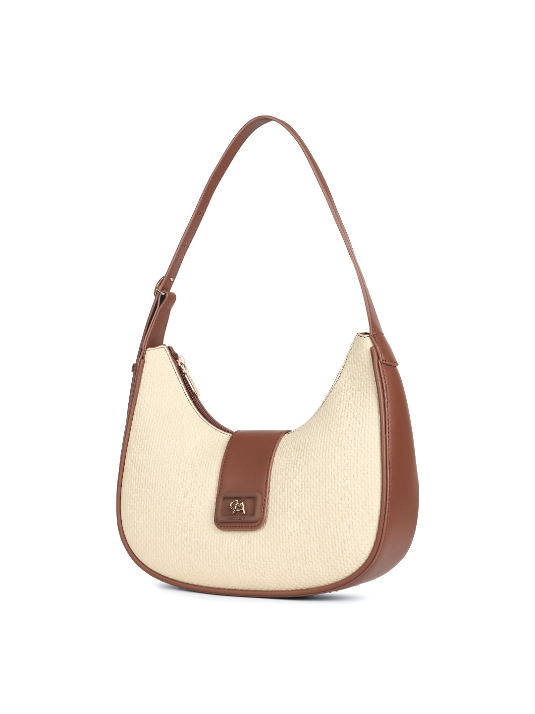Magnolia Brown PU Leather Textured One Size Women Shoulder Bag