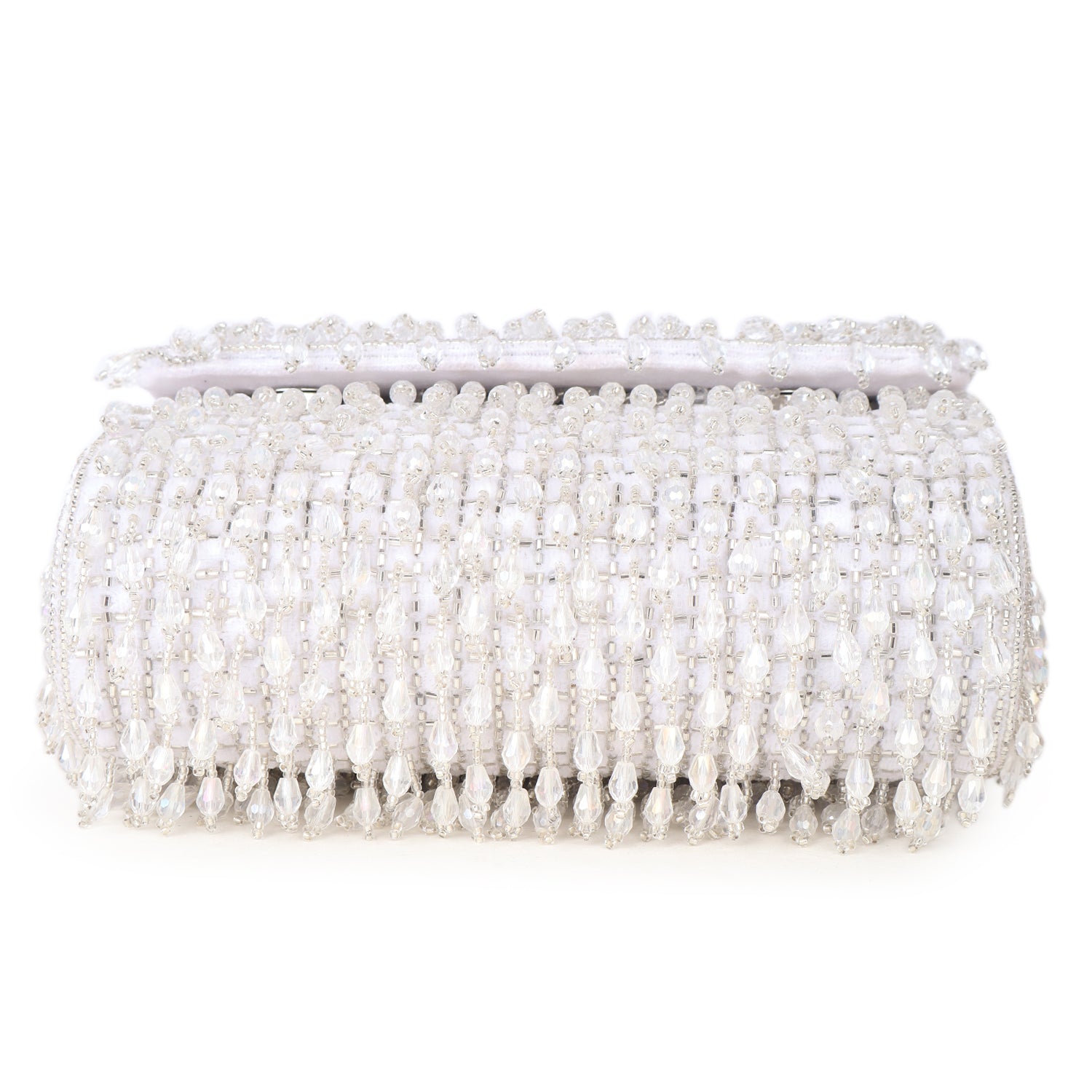 Fringe Drop Bead Clutch