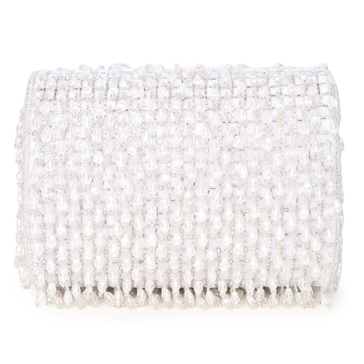 Fringe Drop Bead Clutch