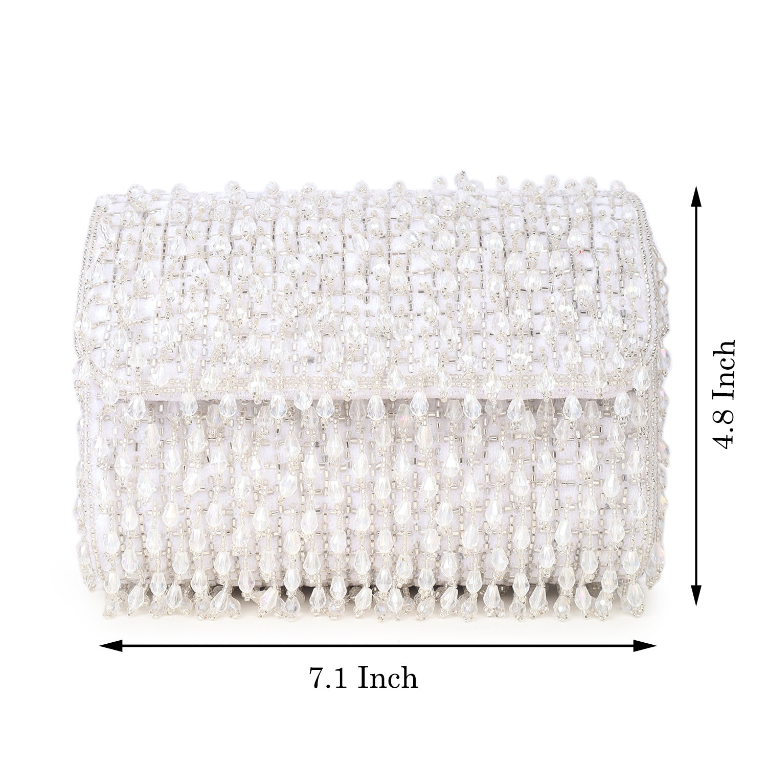 Fringe Drop Bead Clutch