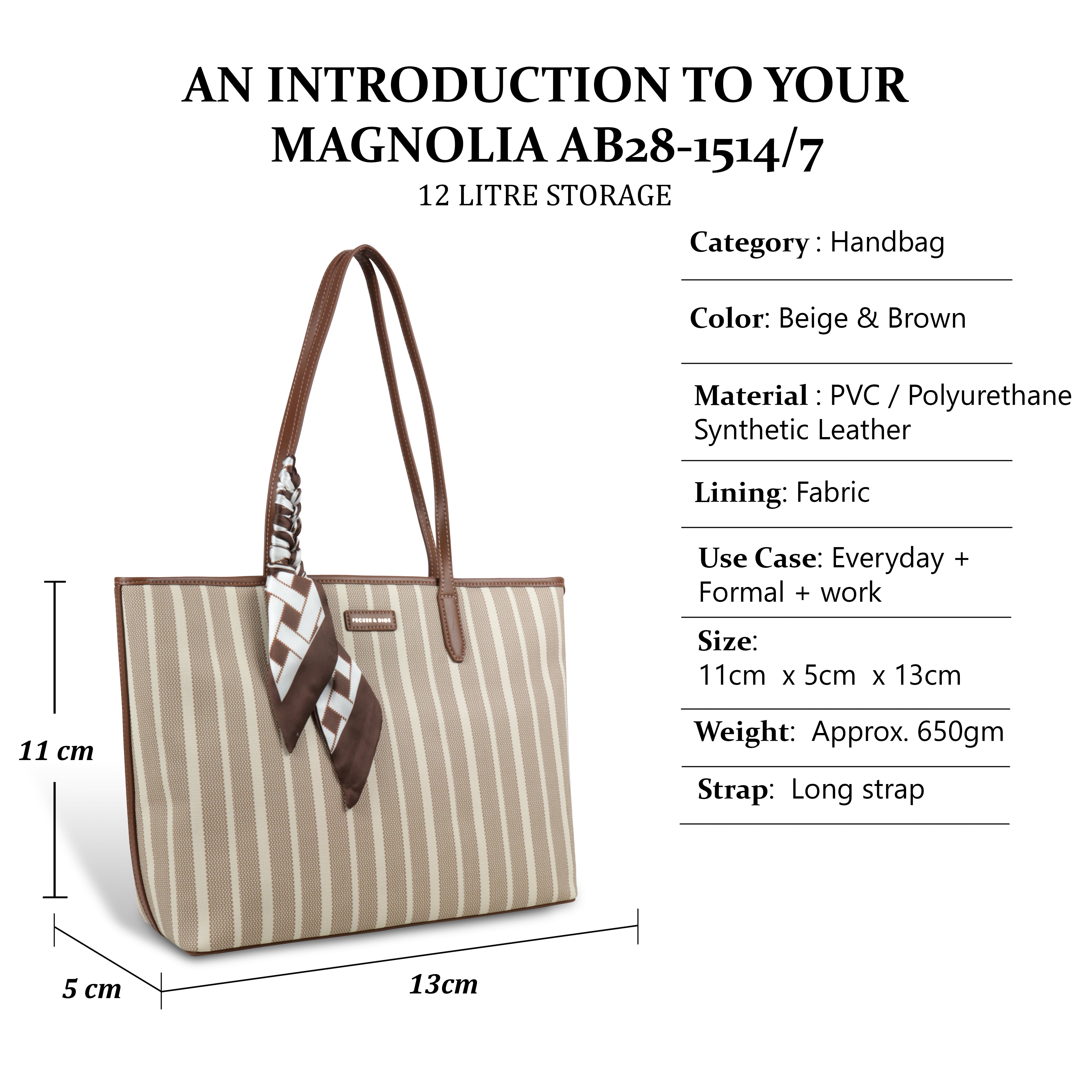 Sandy Striped Tote Bag