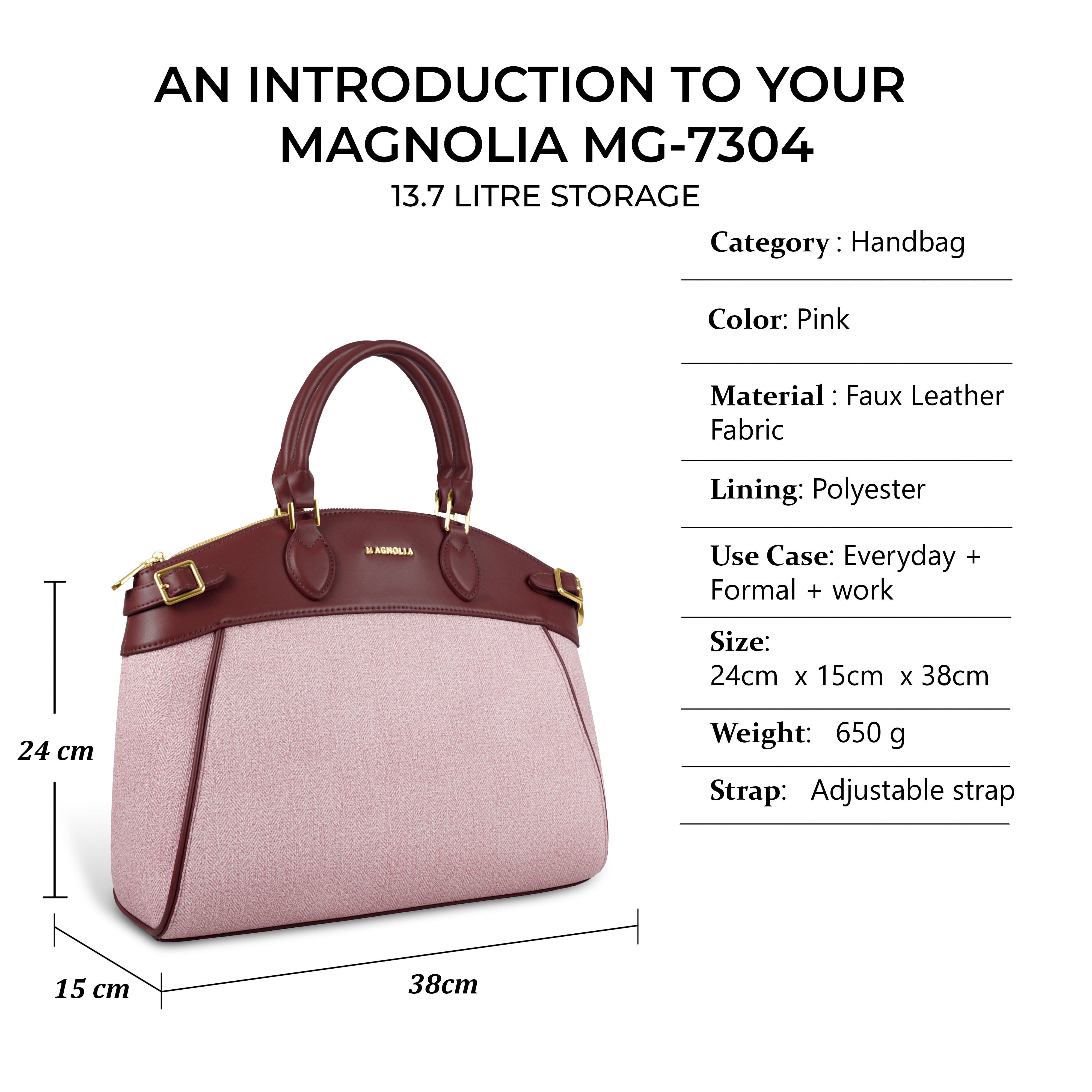 Trendy Leather Tote Bag with Detachable Shoulder Strap & Spacious Interior