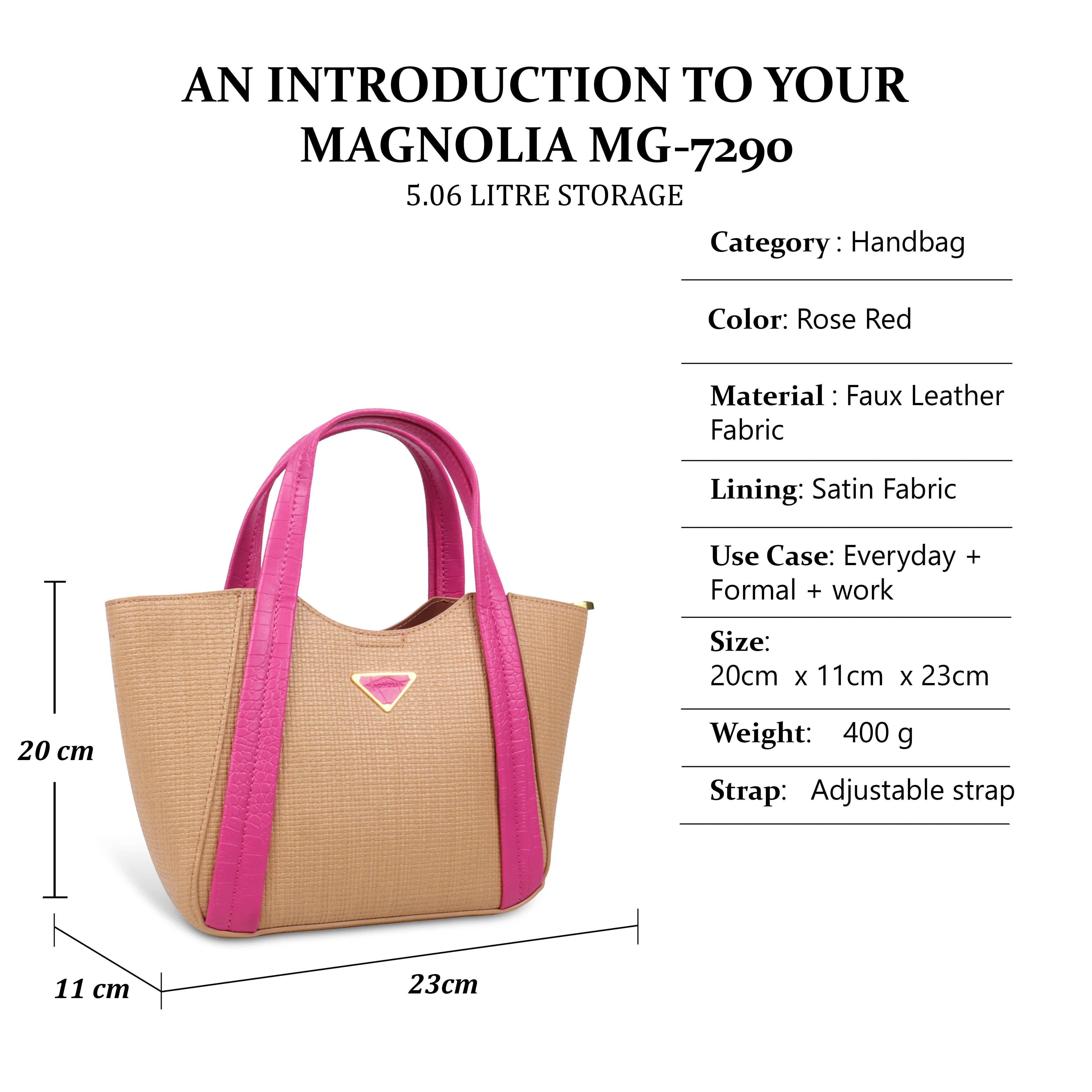 Trendy Leather Tote Bag with Detachable Shoulder Strap & Spacious Interior