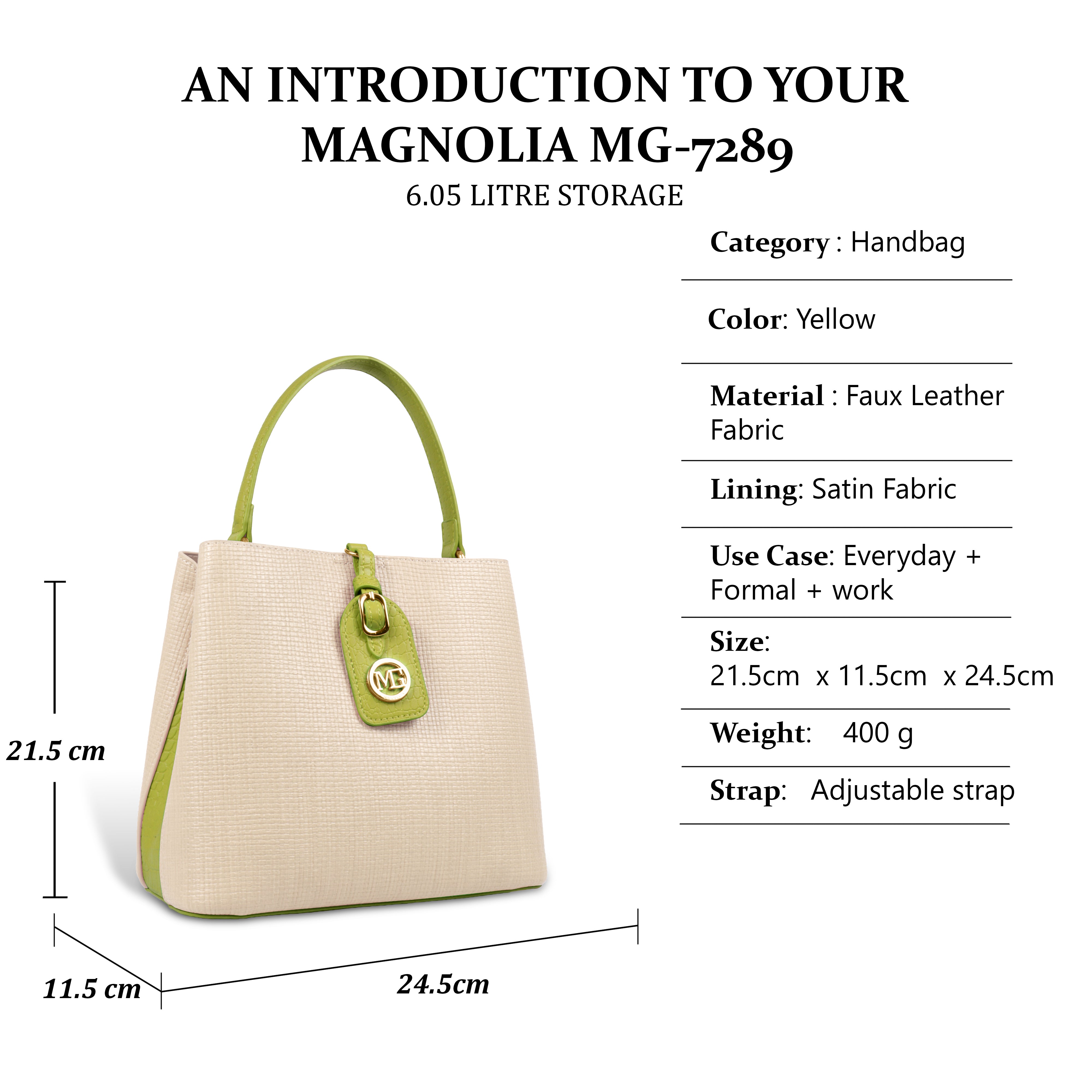 Fashionable Structured Handbag with Dual Handles