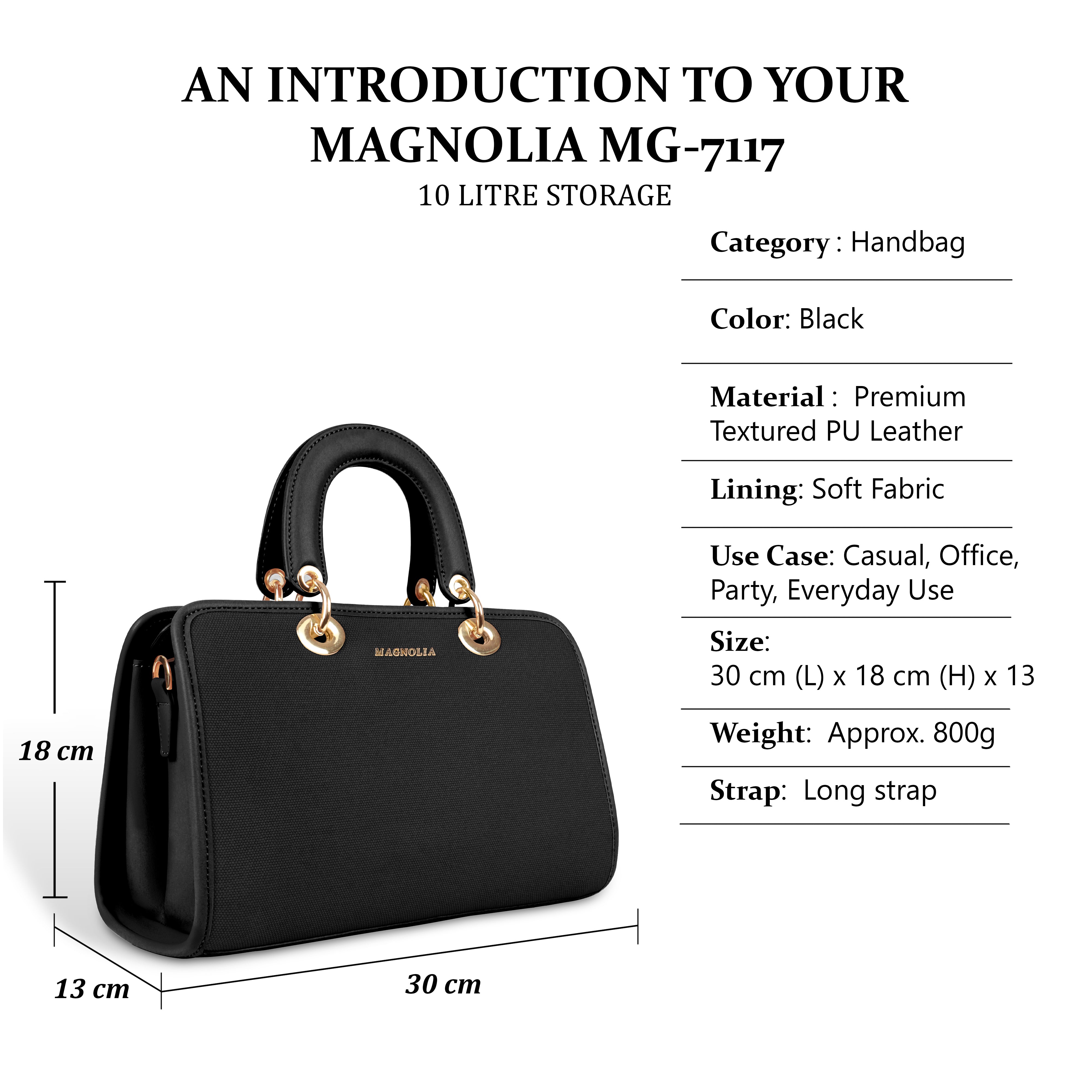 Magnolia Elegant Textured Handbag