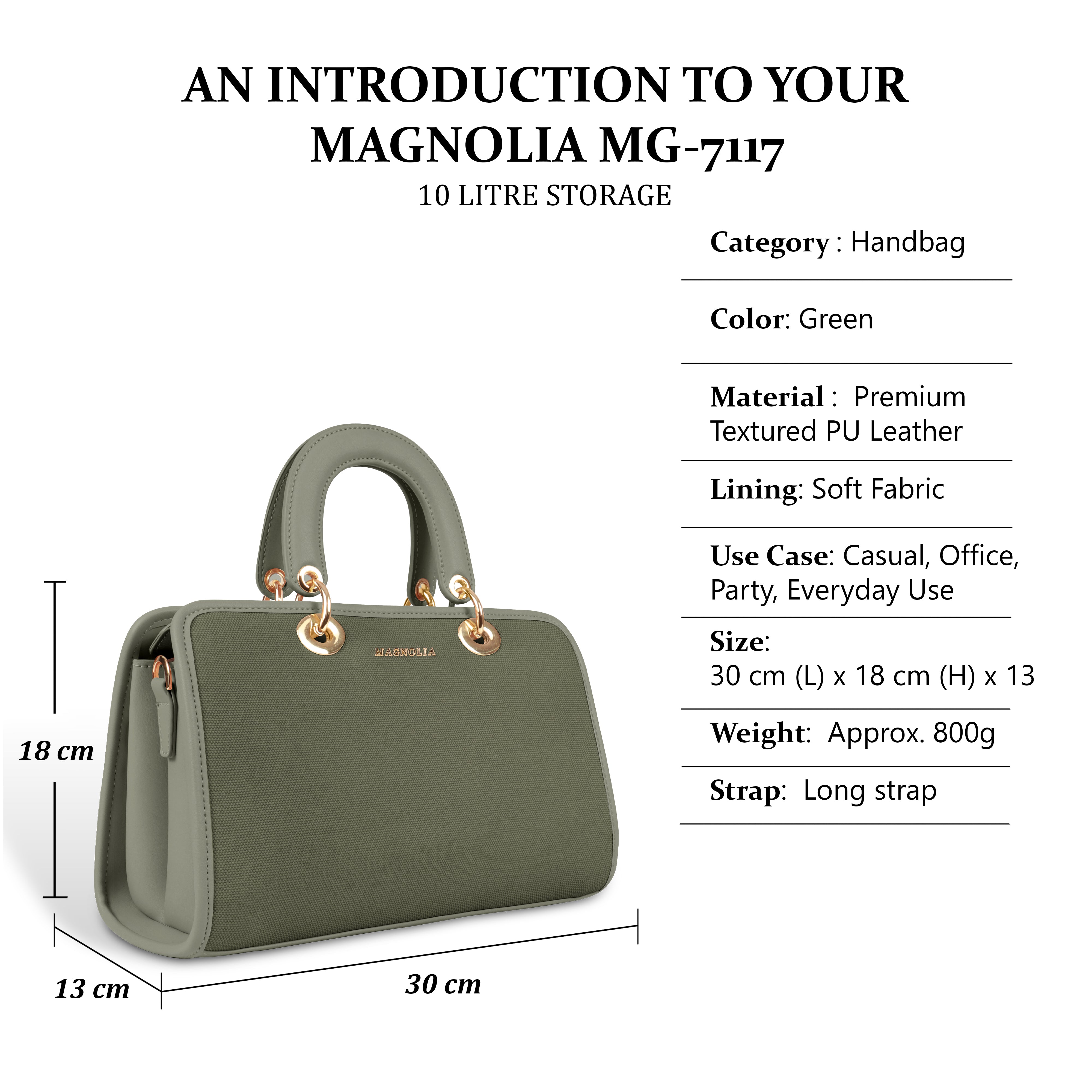 Magnolia Elegant Textured Handbag