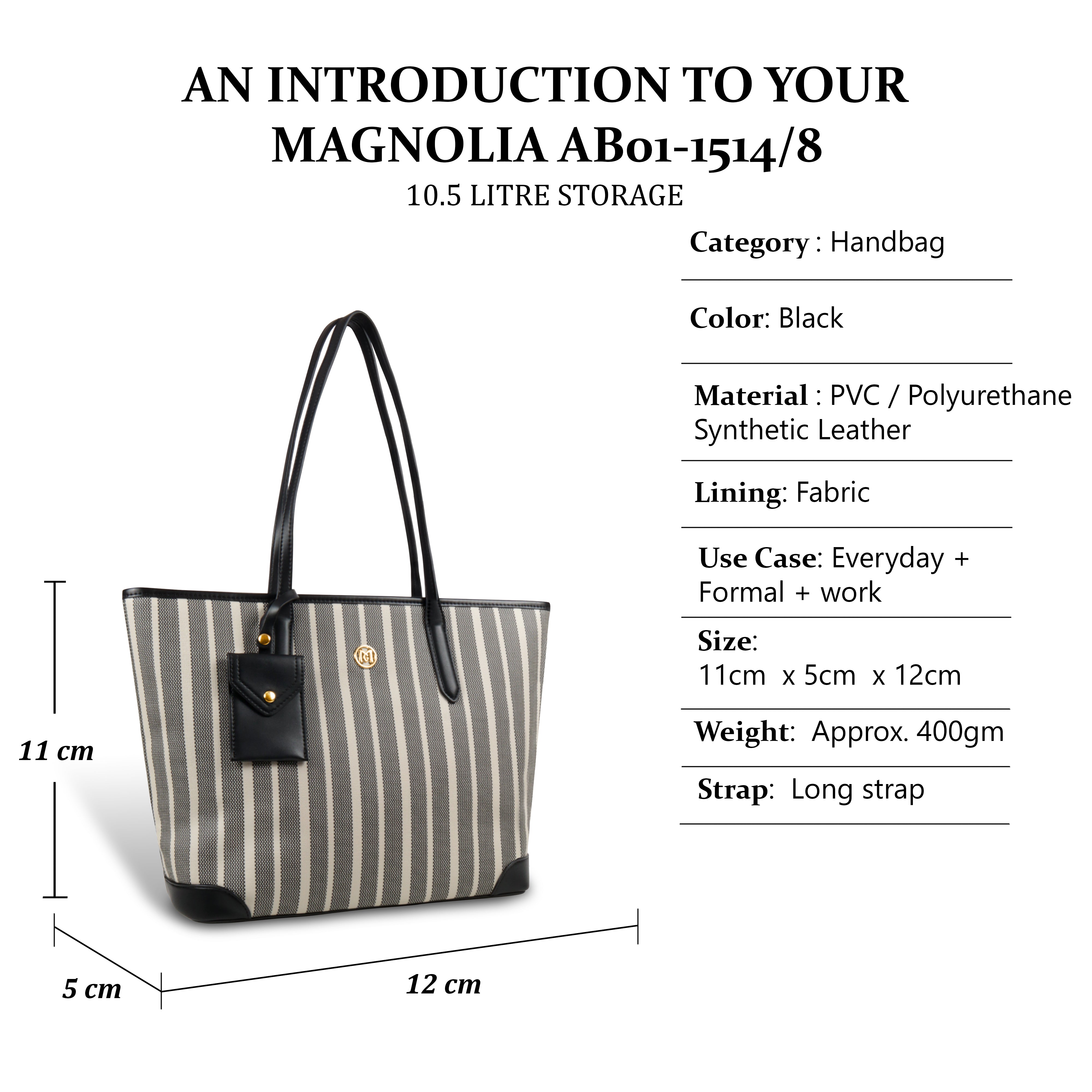 Zebra Striped Tote Bag