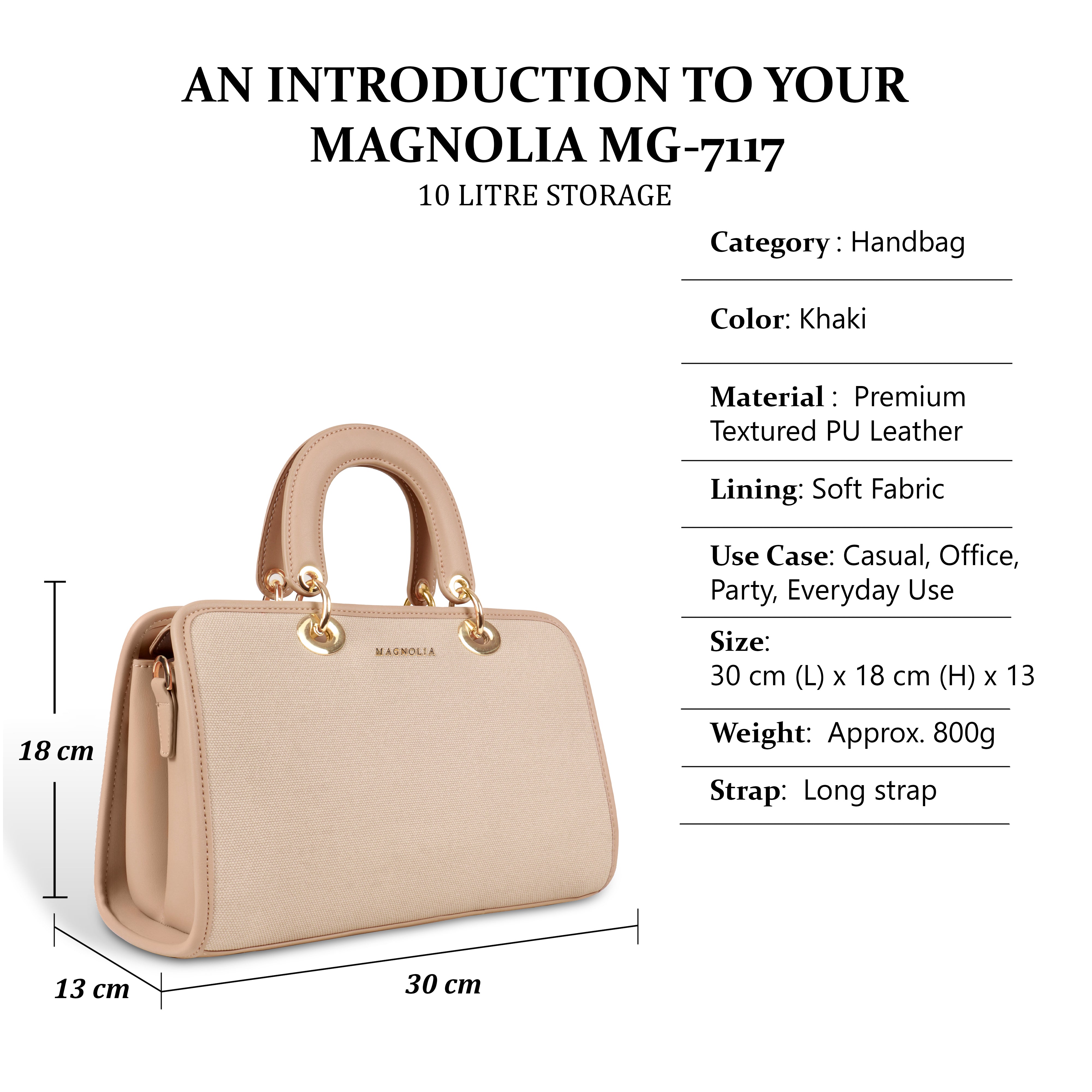 Magnolia Elegant Textured Handbag