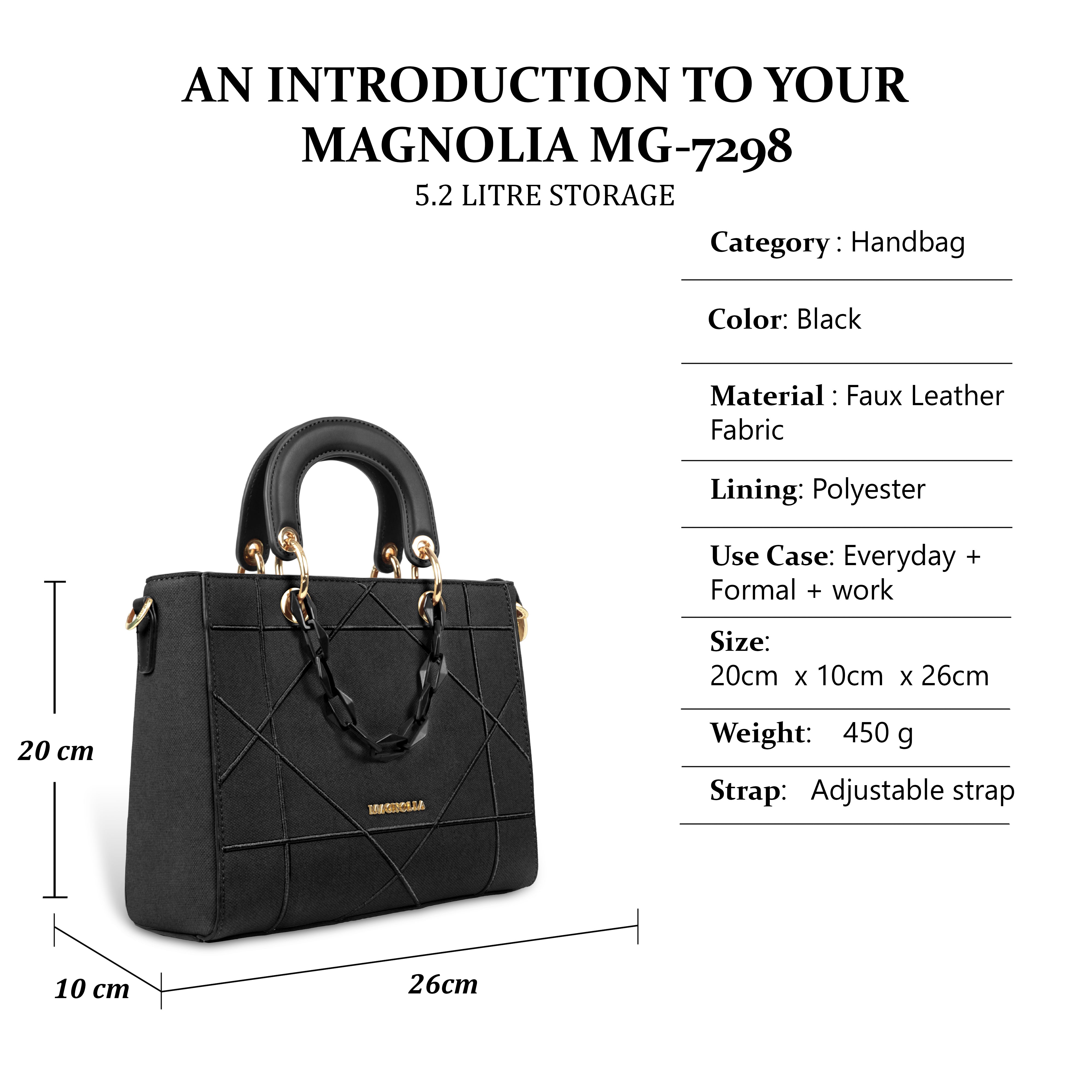 Magnolia Luxury Handbag Trendy Women's Shoulder & Hand Carry Bag