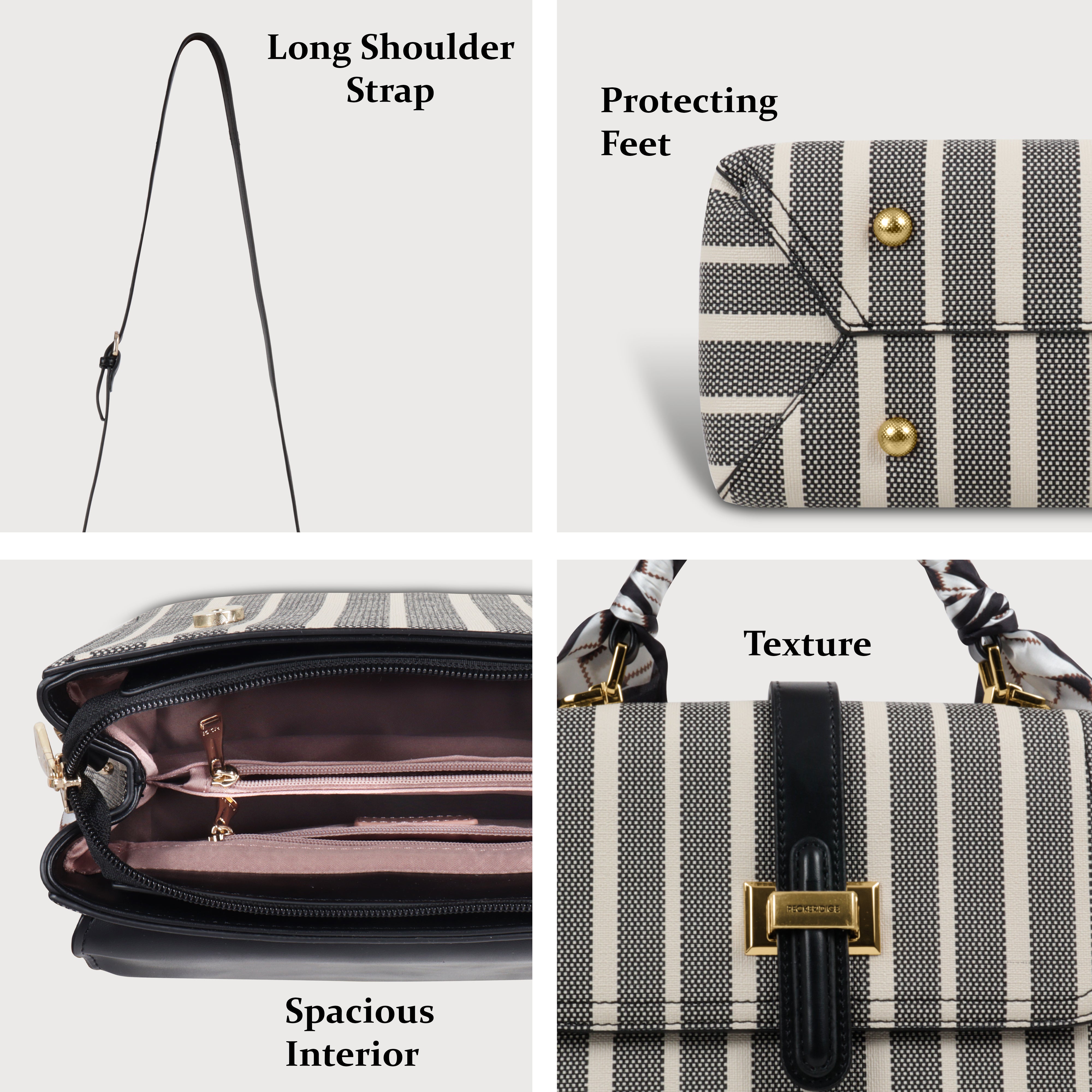 Zebra Striped Mini Handbag